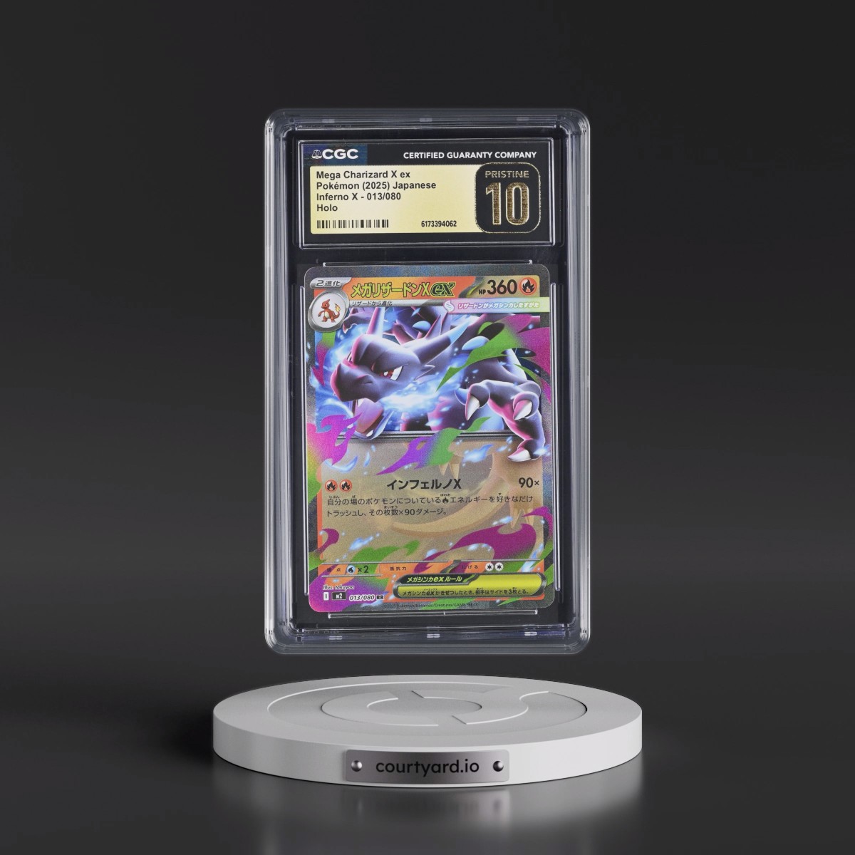 2025 Inferno X - M2 #013/080 Mega Charizard X ex - Holo (CGC 10 PRISTINE)