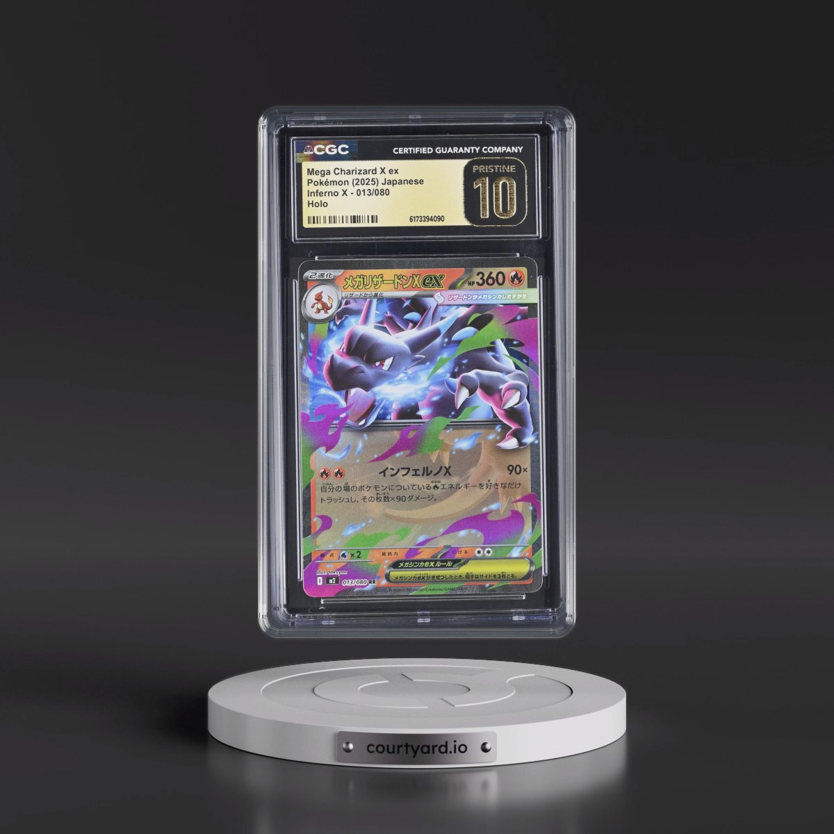 2025 Inferno X - M2 #013/080 Mega Charizard X ex - Holo (CGC 10 PRISTINE)