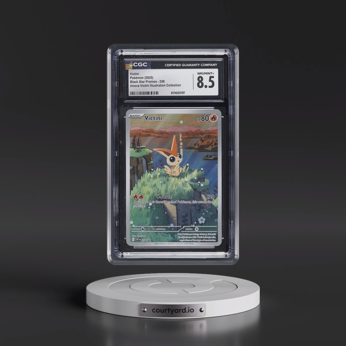 2023 Black Star Promos - Scarlet & Violet SVP EN #208 Victini - Unova Victini Illustration Collection (Holo) (CGC 8.5 NM-MT+)