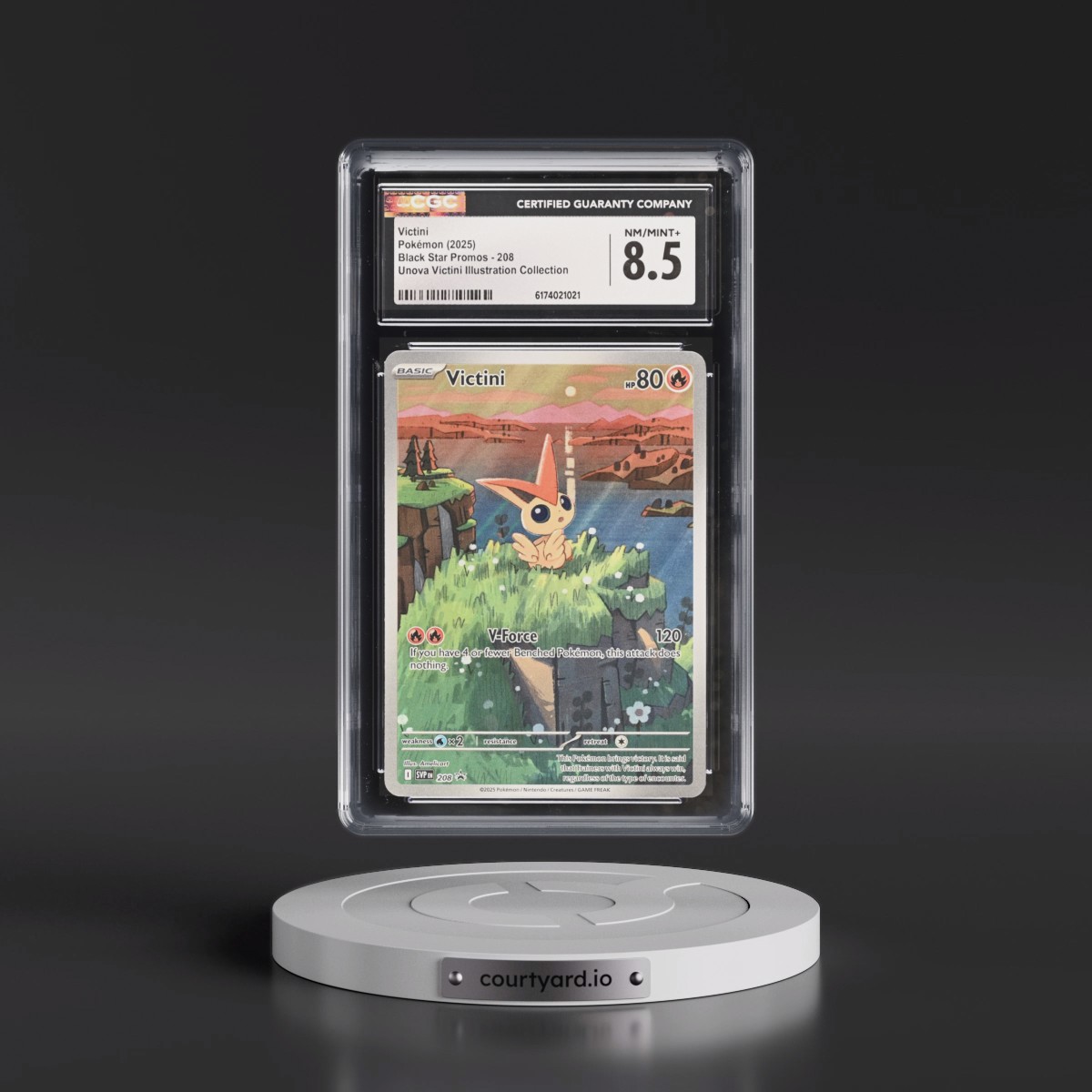 2023 Black Star Promos - Scarlet & Violet SVP EN #208 Victini - Unova Victini Illustration Collection (Holo) (CGC 8.5 NM-MT+)