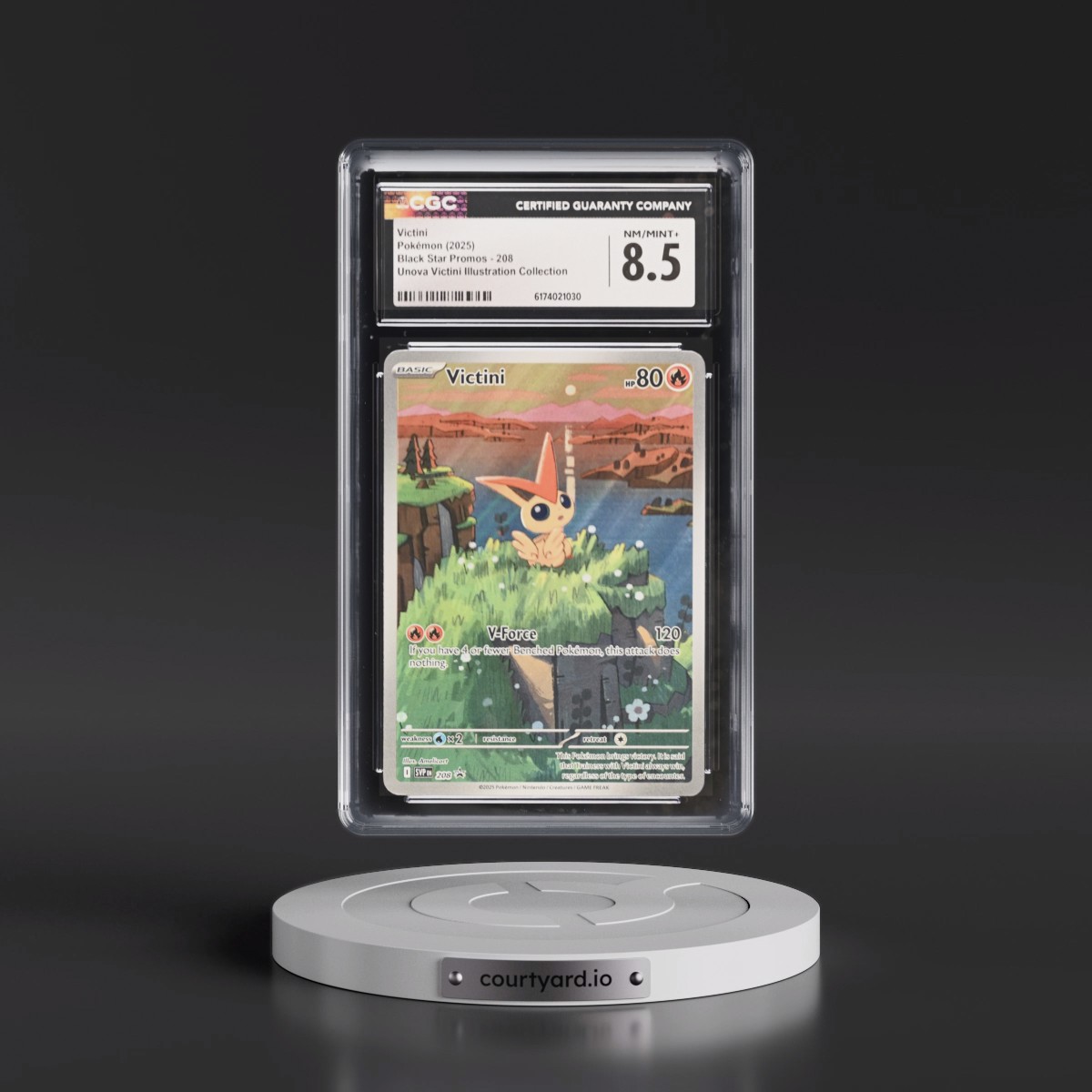 2023 Black Star Promos - Scarlet & Violet SVP EN #208 Victini - Unova Victini Illustration Collection (Holo) (CGC 8.5 NM-MT+)