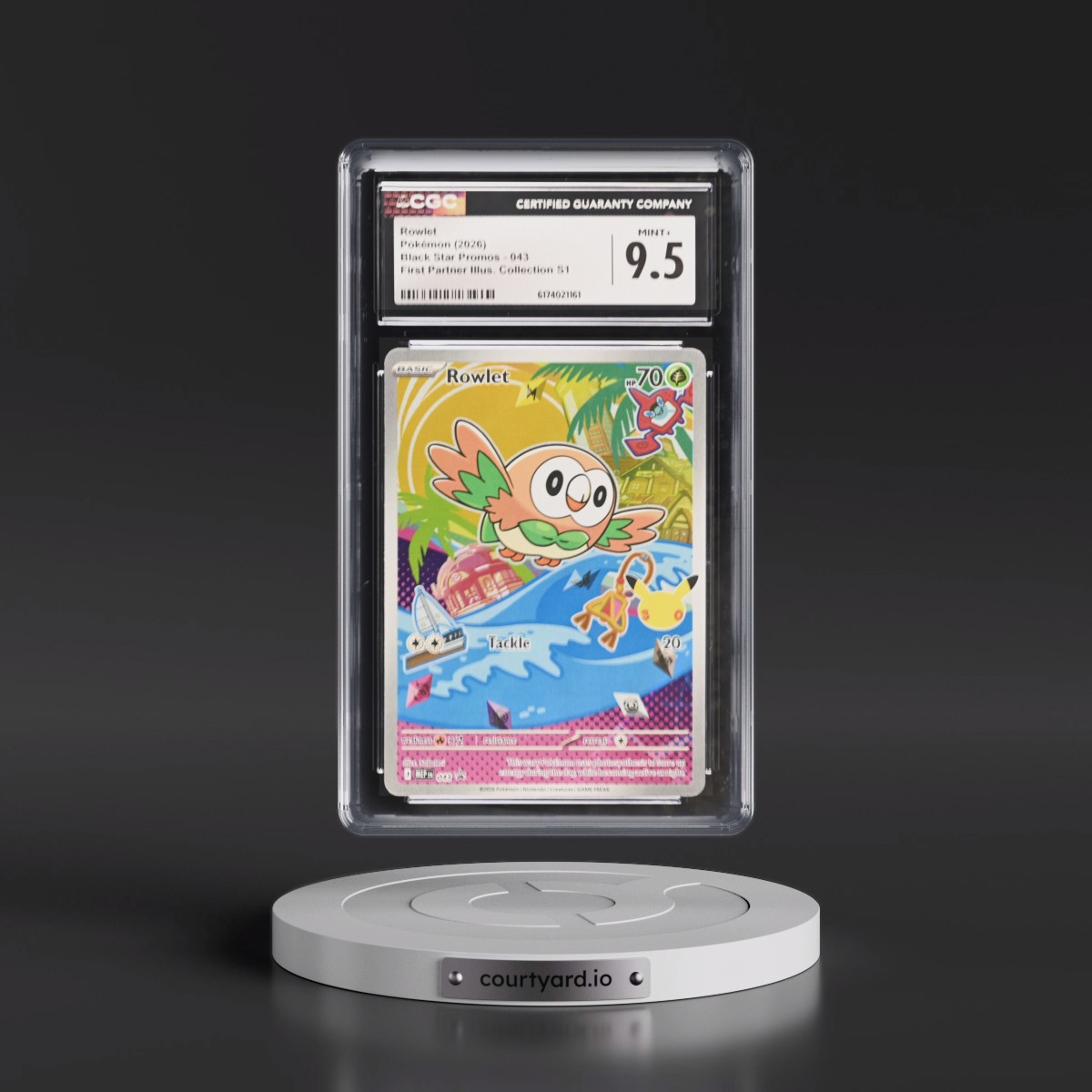 2025 Black Star Promos - Mega Evolution MEP EN #043 Rowlet - First Partner Illustration Collection Series 1 (Holo) (CGC 9.5 MINT+)