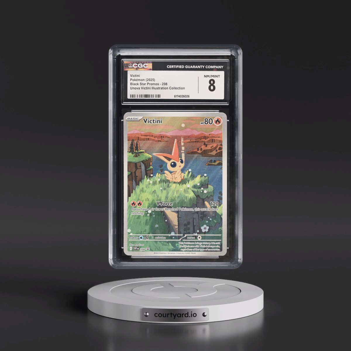 2023 Black Star Promos - Scarlet & Violet SVP EN #208 Victini - Unova Victini Illustration Collection (Holo) (CGC 8 NM-MT)