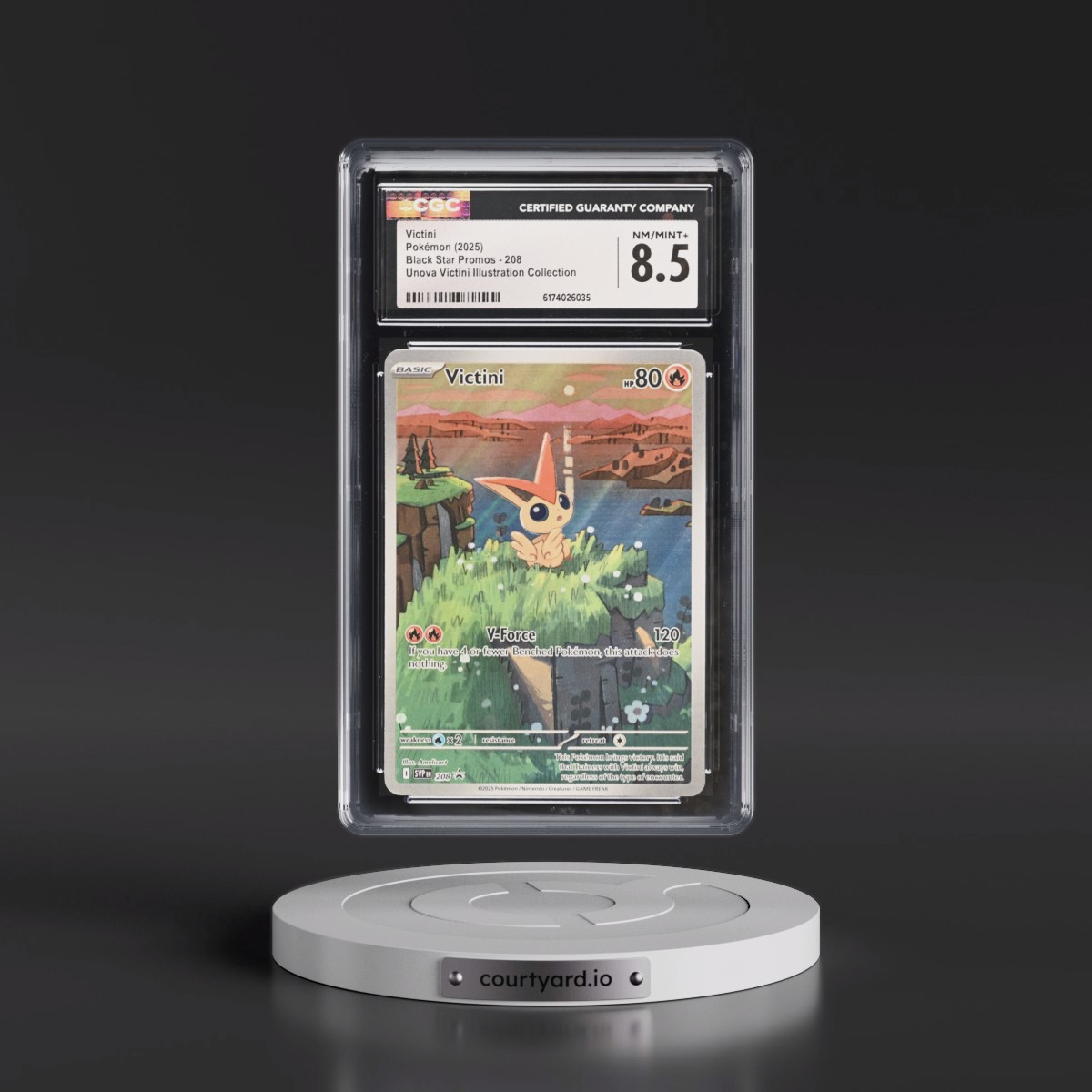 2023 Black Star Promos - Scarlet & Violet SVP EN #208 Victini - Unova Victini Illustration Collection (Holo) (CGC 8.5 NM-MT+)