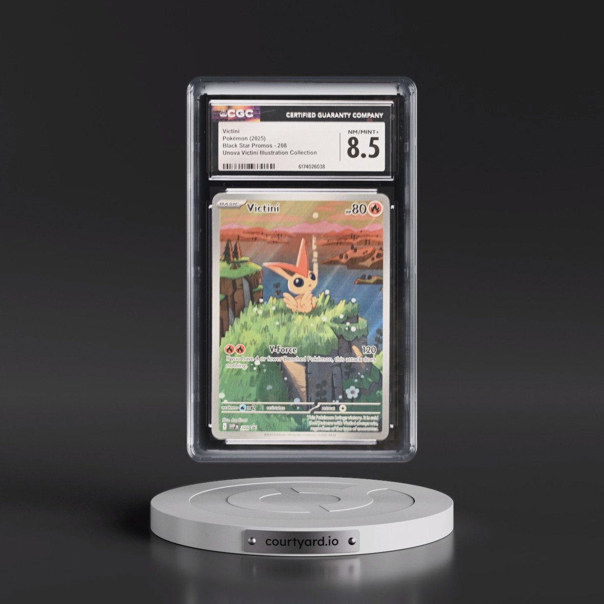 2023 Black Star Promos - Scarlet & Violet SVP EN #208 Victini - Unova Victini Illustration Collection (Holo) (CGC 8.5 NM-MT+)