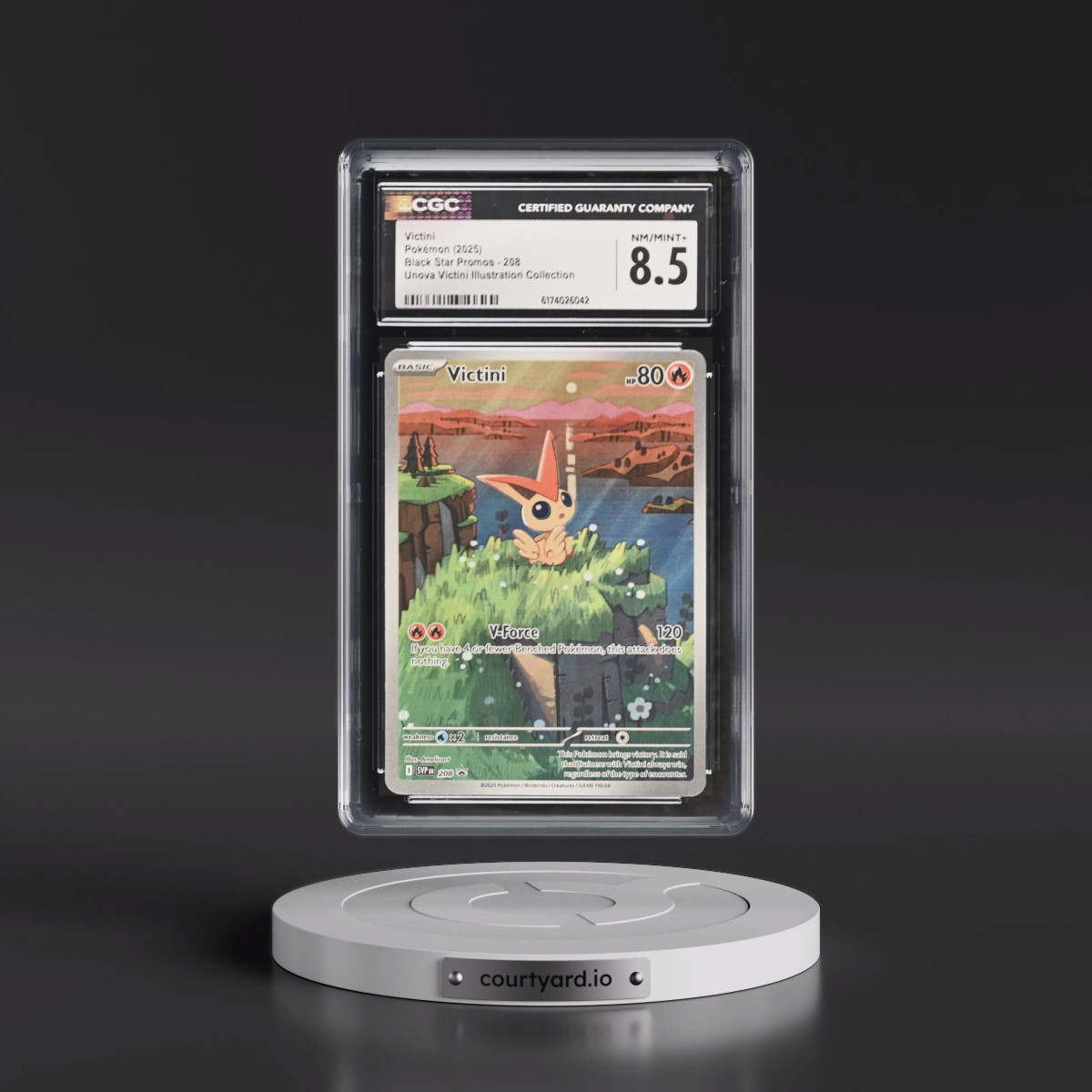 2023 Black Star Promos - Scarlet & Violet SVP EN #208 Victini - Unova Victini Illustration Collection (Holo) (CGC 8.5 NM-MT+)