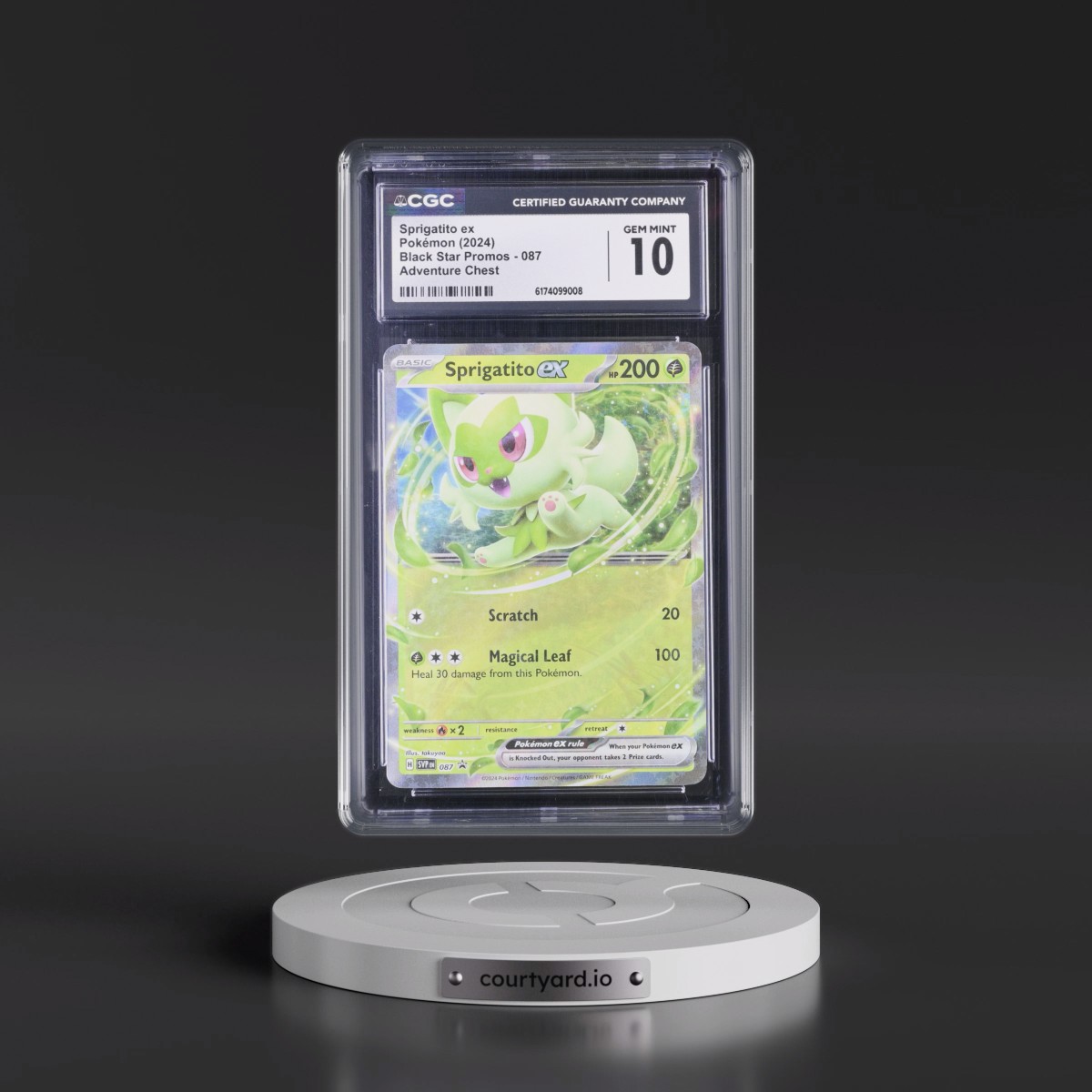 2023 Black Star Promos - Scarlet & Violet SVP EN #087 Sprigatito ex - Adventure Chest (Holo) (CGC 10 GEM MINT)