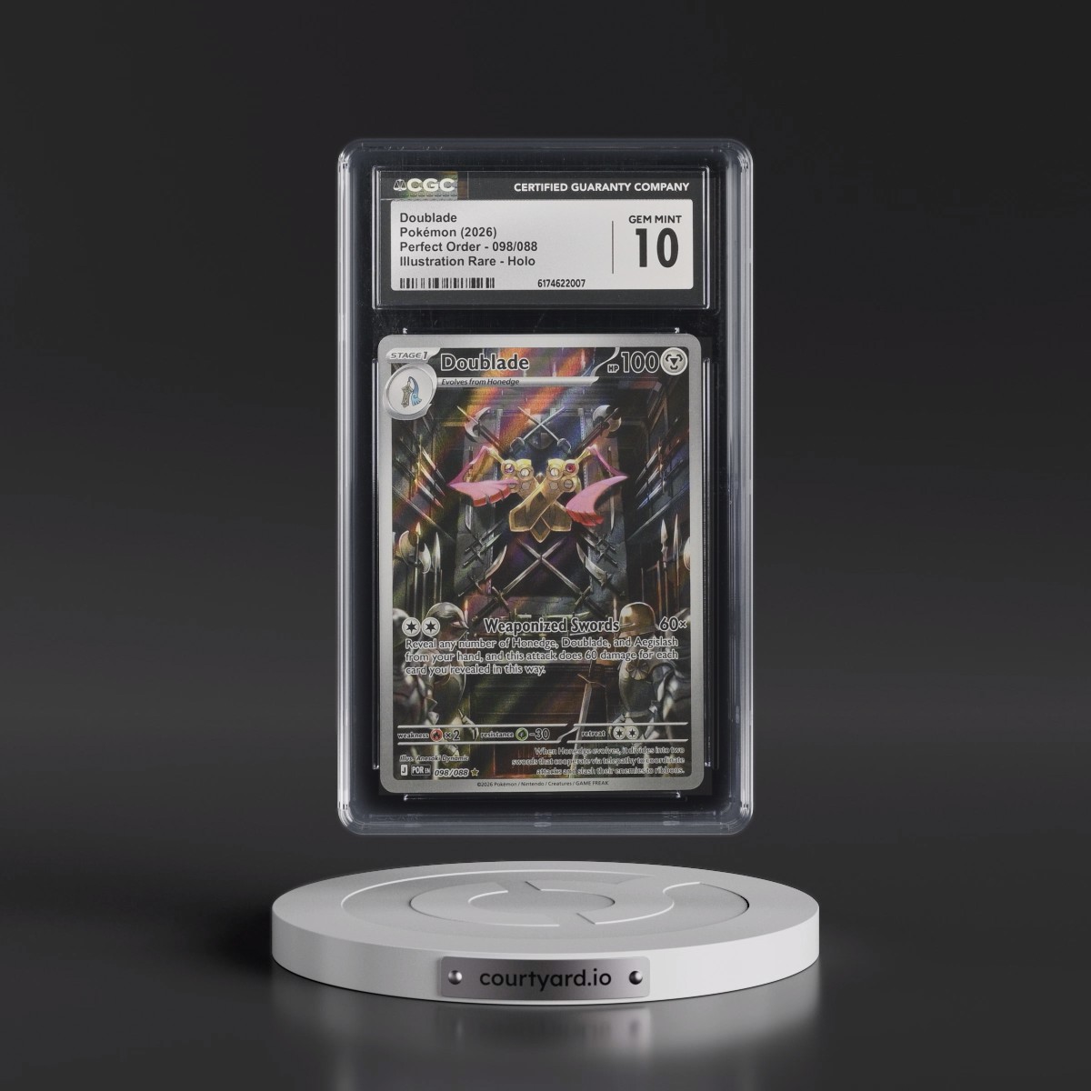 2026 Perfect Order - POR EN #098/088 Doublade - Illustration Rare Holo (CGC 10 GEM MINT)