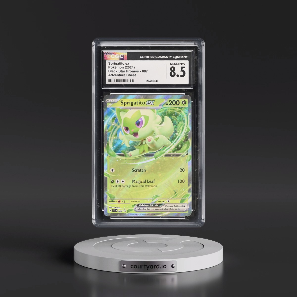 2023 Black Star Promos - Scarlet & Violet SVP EN #087 Sprigatito ex - Adventure Chest (Holo) (CGC 8.5 NM-MT+)