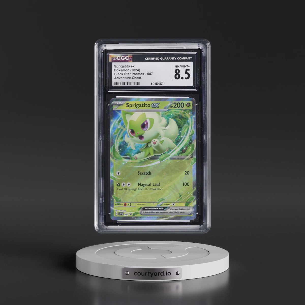 2023 Black Star Promos - Scarlet & Violet SVP EN #087 Sprigatito ex - Adventure Chest (Holo) (CGC 8.5 NM-MT+)