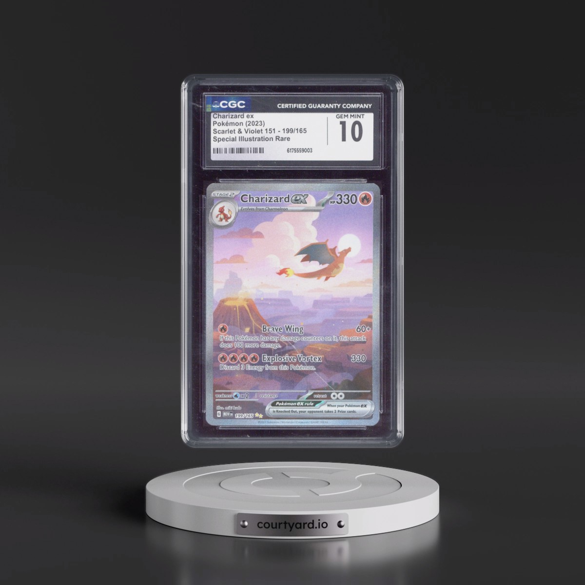 2023 Scarlet & Violet 151 - MEW EN Charizard ex - Special Illustration Rare (Holo) #199/165 CGC 10