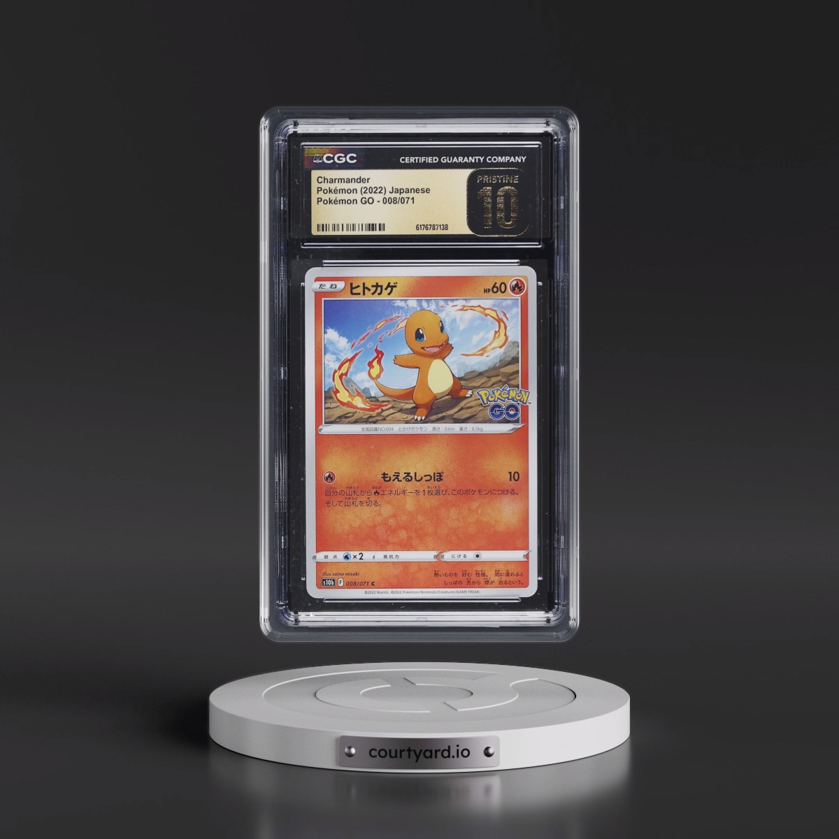 2022 Pokémon GO #008/071 Charmander (CGC 10 PRISTINE)