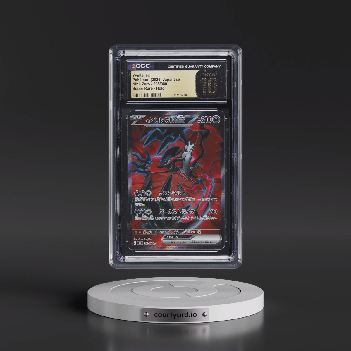 2026 Nihil Zero - M3 #098/080 Yveltal ex - Super Rare Holo (CGC 10 PRISTINE)
