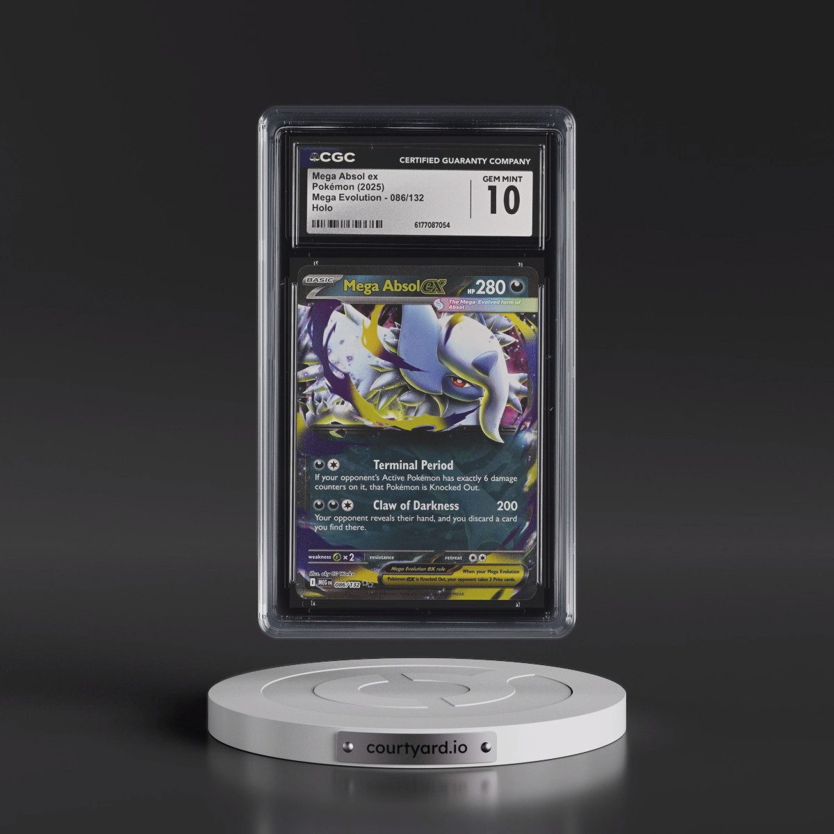 2025 Mega Evolution - MEG EN #086/132 Mega Absol ex - Holo (CGC 10 GEM MINT)