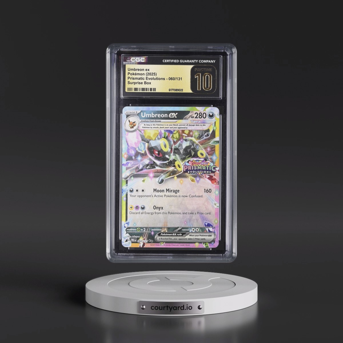 2024 Prismatic Evolutions - PRE EN #060/131 Umbreon ex - Surprise Box (Prismatic Evolutions Stamp) (Holo) (CGC 10 PRISTINE)