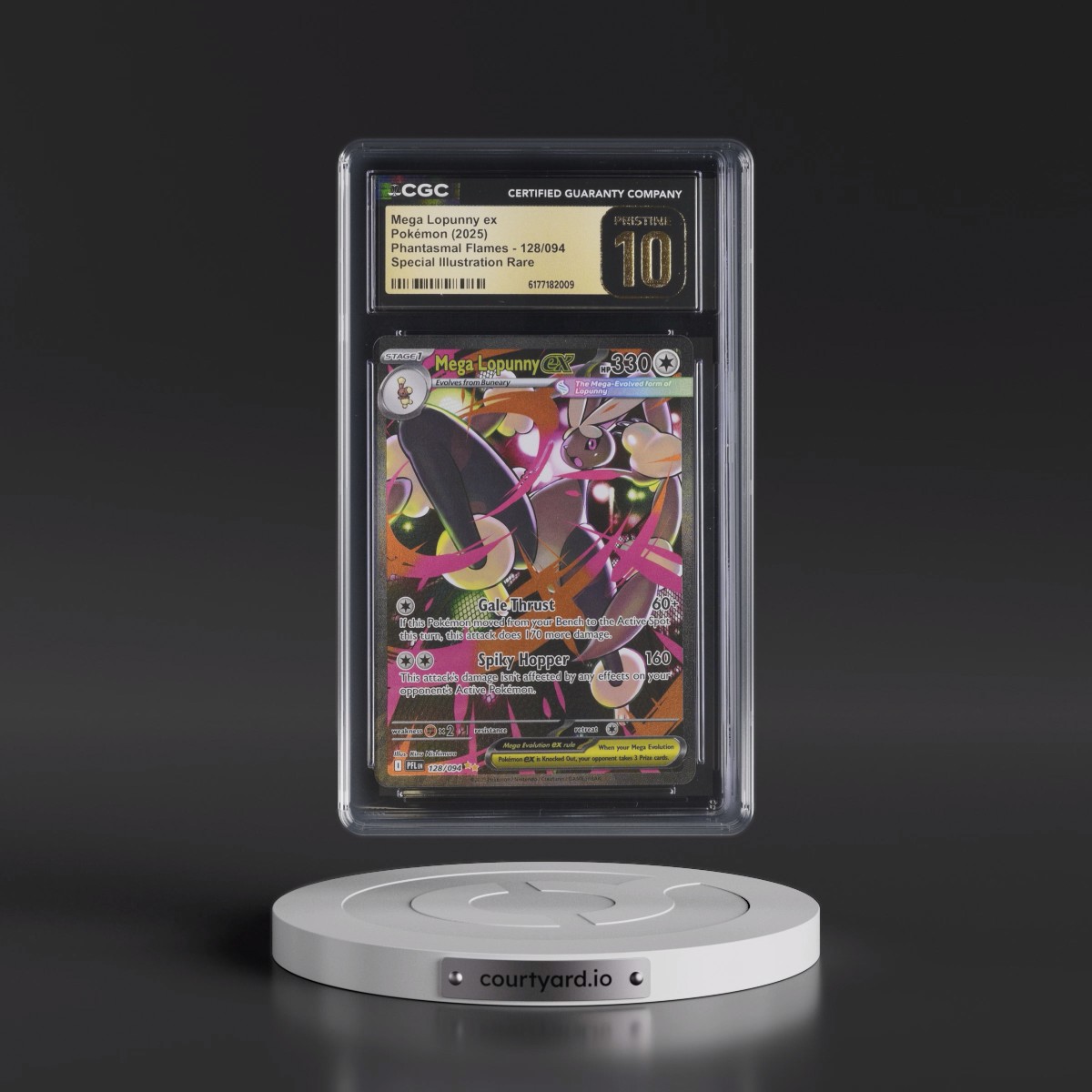 2025 Phantasmal Flames - PFL EN #128/094 Mega Lopunny ex - Special Illustration Rare (Holo) (CGC 10 PRISTINE)