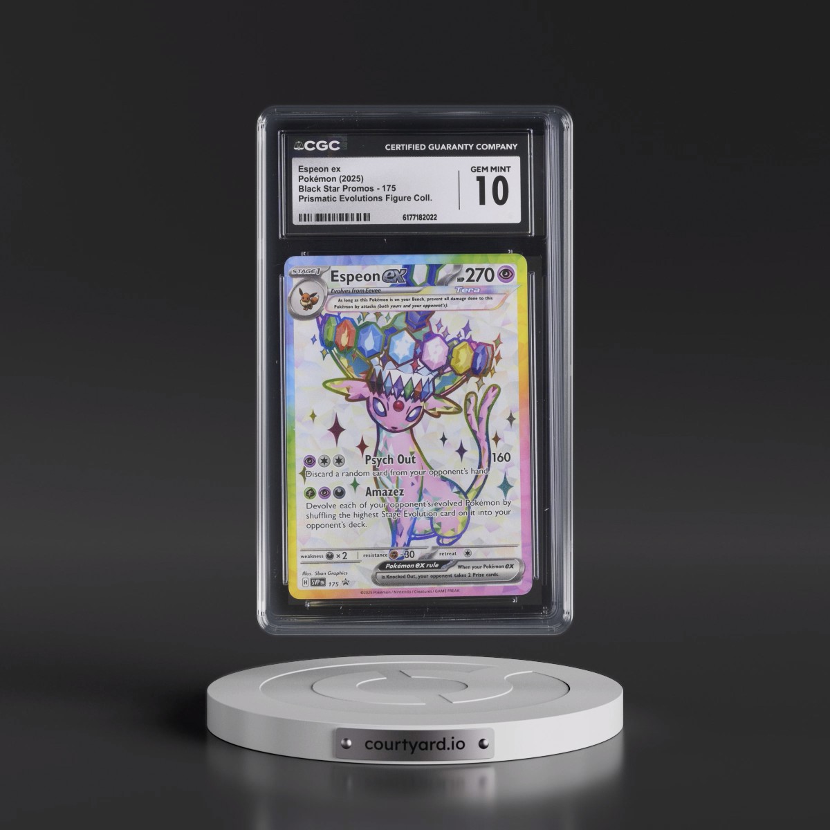 2023 Black Star Promos - Scarlet & Violet SVP EN #175 Espeon ex - Prismatic Evolutions Premium Figure Collection (Holo) (CGC 10 GEM MINT)