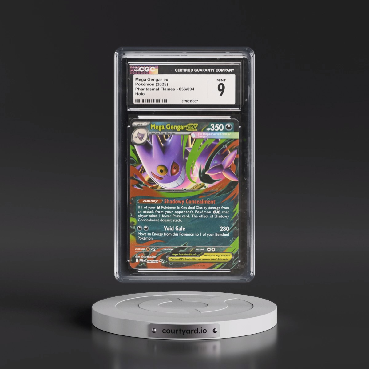 2025 Phantasmal Flames - PFL EN #056/094 Mega Gengar ex - Holo (CGC 9 MINT)