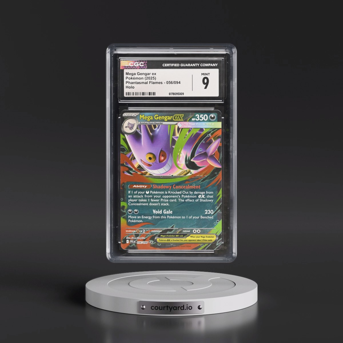 2025 Phantasmal Flames - PFL EN #056/094 Mega Gengar ex - Holo (CGC 9 MINT)