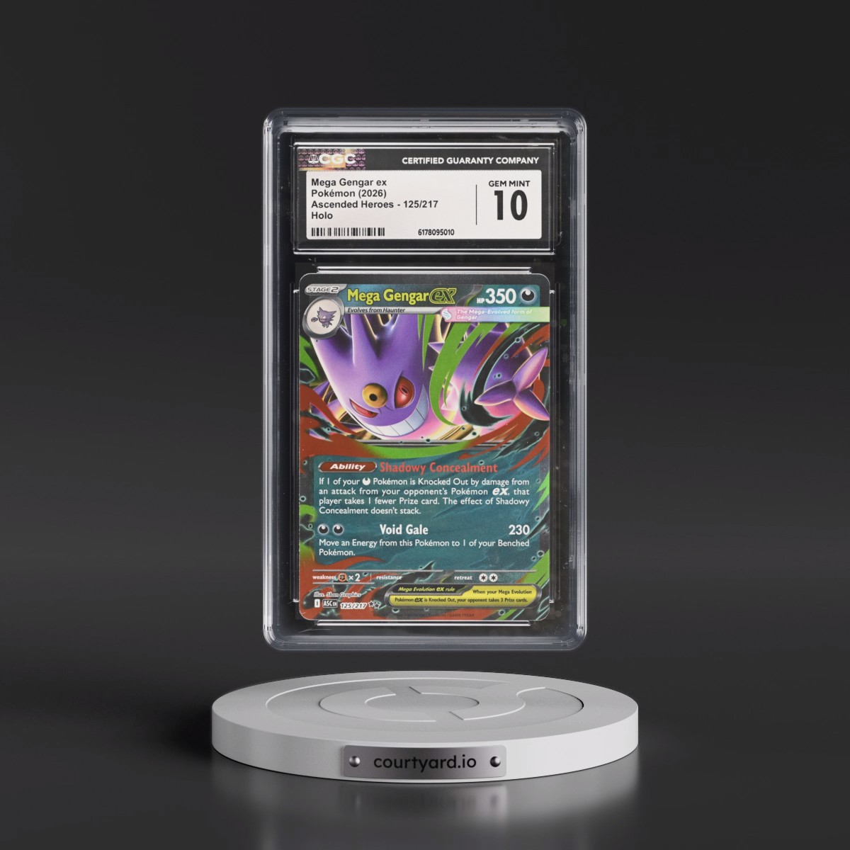 2026 Ascended Heroes - ASC EN #125/217 Mega Gengar ex - Holo (CGC 10 GEM MINT)