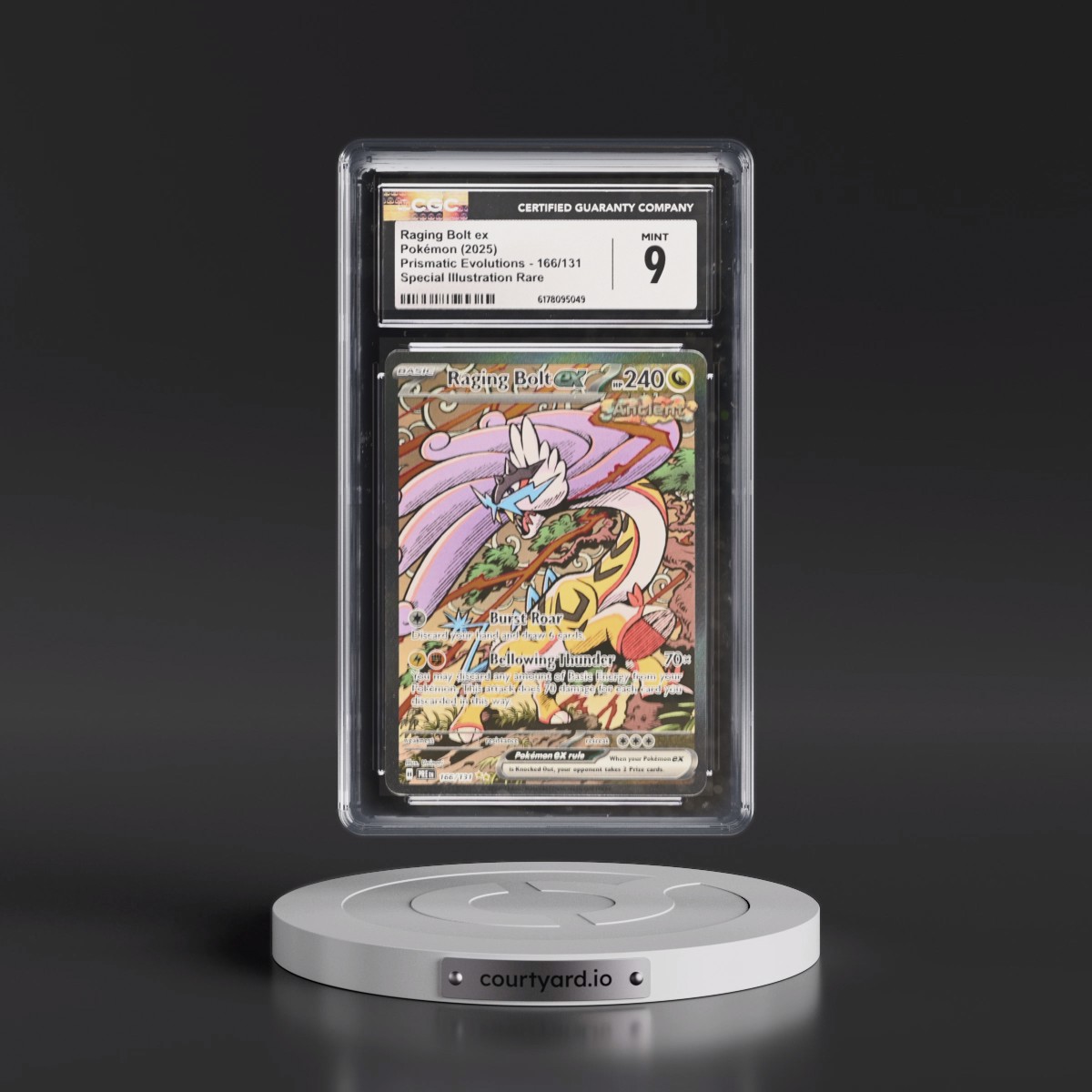 2024 Prismatic Evolutions - PRE EN #166/131 Raging Bolt ex - Special Illustration Rare (Holo) (CGC 9 MINT)