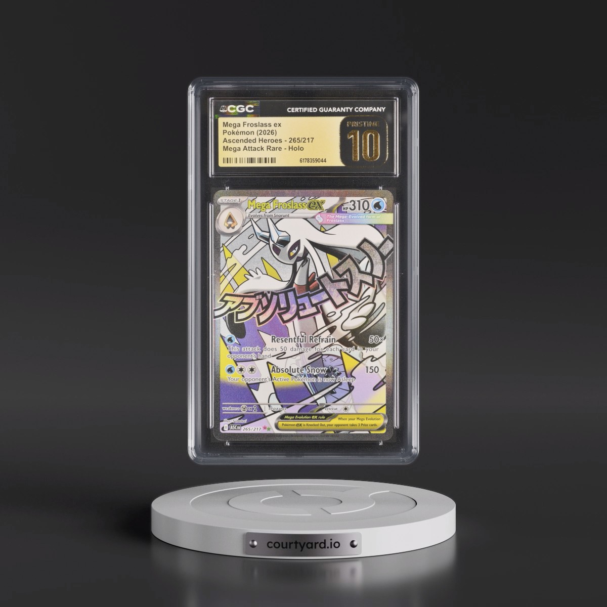 2026 Ascended Heroes - ASC EN Mega Froslass ex - Mega Attack Rare Holo #265/217 CGC 10