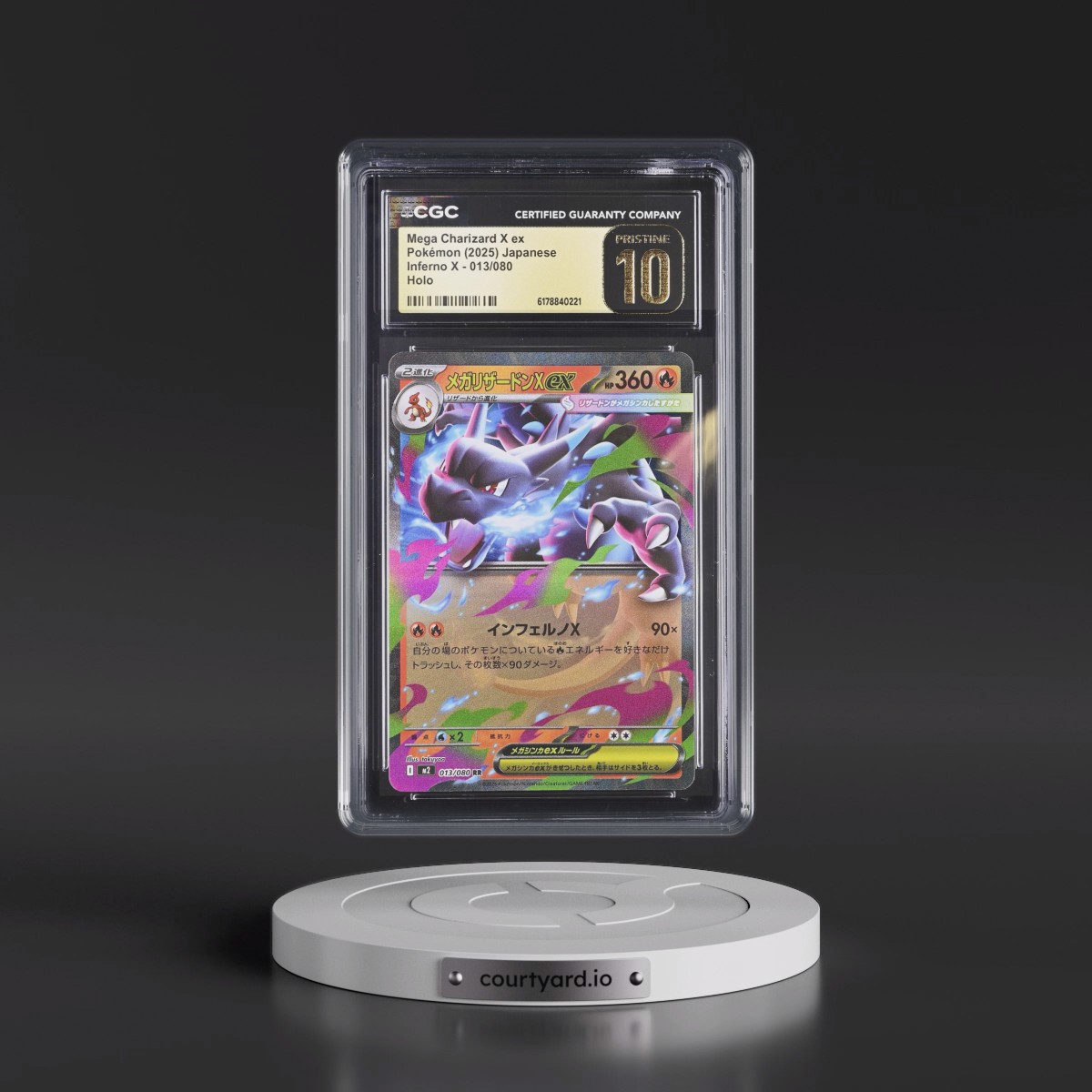 2025 Inferno X - M2 #013/080 Mega Charizard X ex - Holo (CGC 10 PRISTINE)