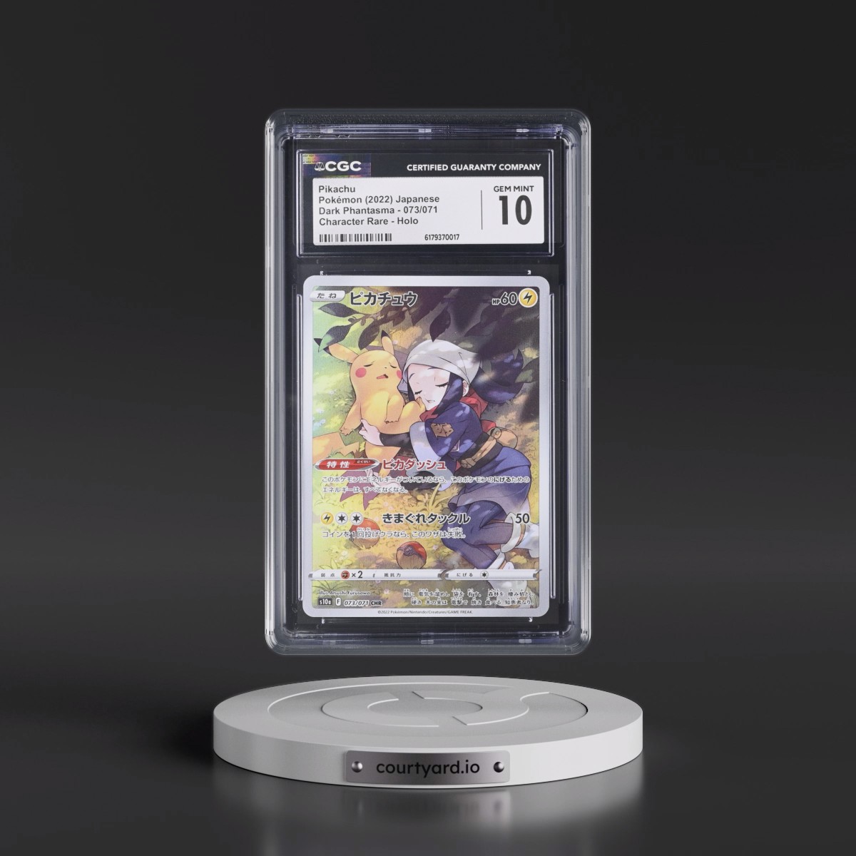 2021 Dark Phantasma #073/071 Pikachu - Character Rare Holo (CGC 10 GEM MINT)