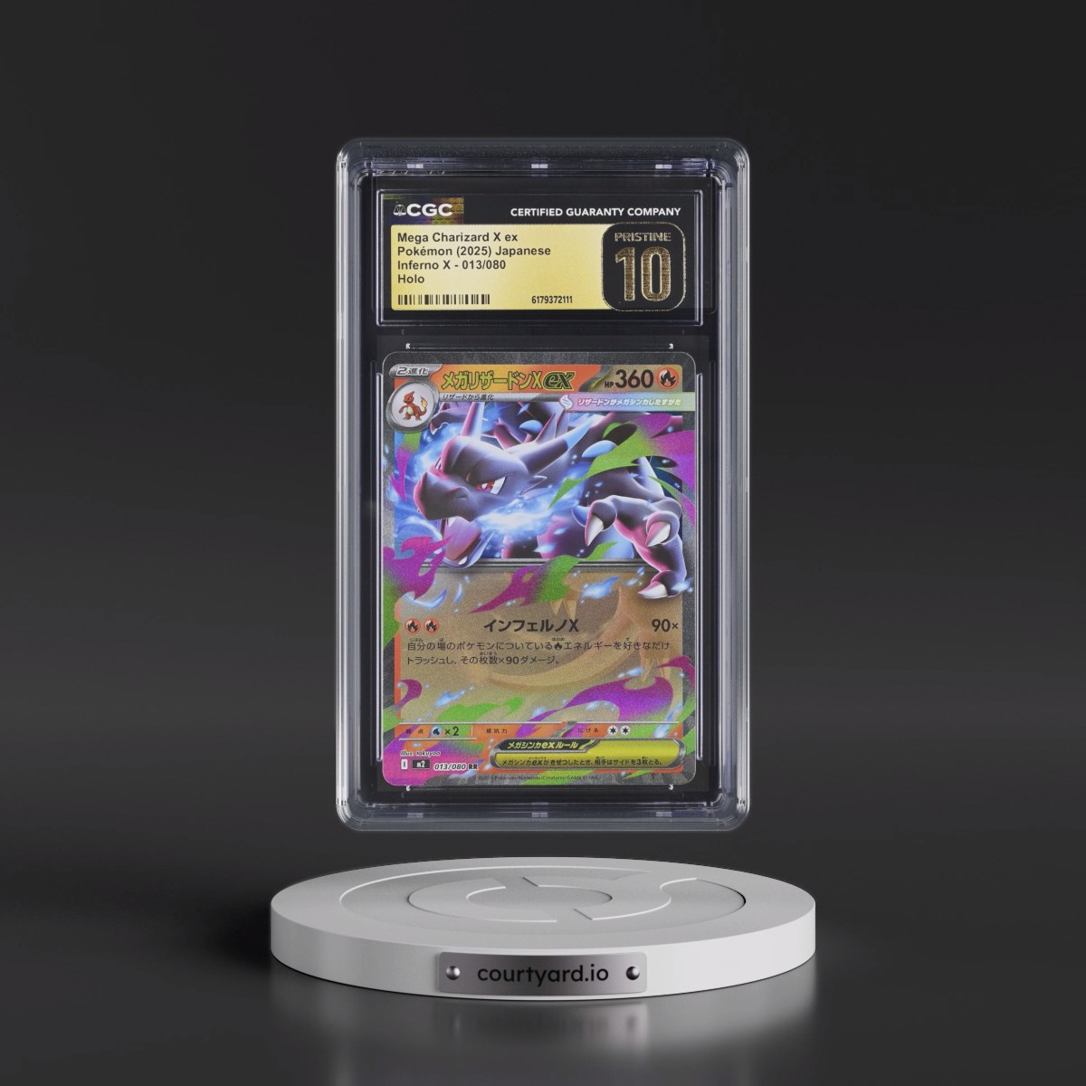 2025 Inferno X - M2 #013/080 Mega Charizard X ex - Holo (CGC 10 PRISTINE)