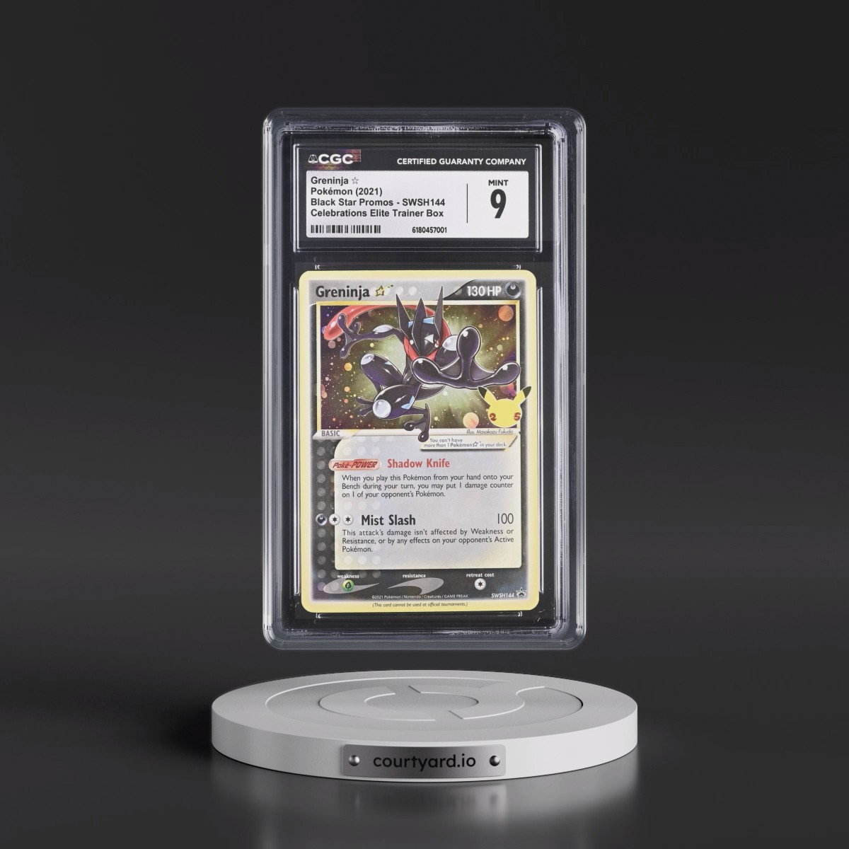 2017 Black Star Promos - Sword & Shield #SWSH144 Greninja â - Celebrations Elite Trainer Box (Cosmos Holo) (CGC 9 MINT)