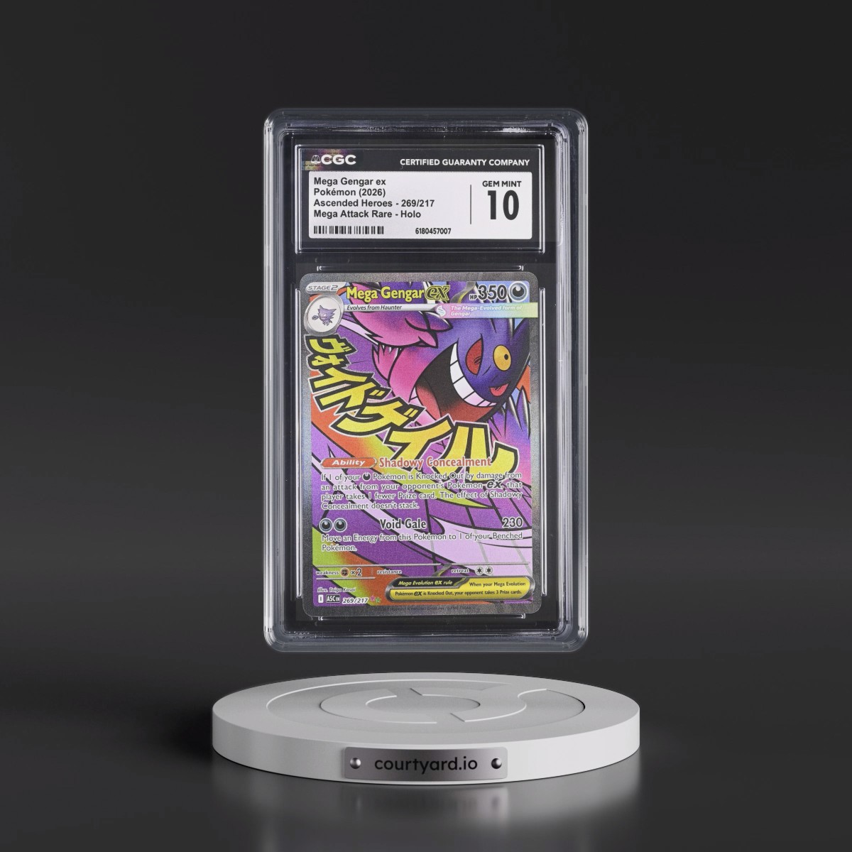 2026 Ascended Heroes - ASC EN #269/217 Mega Gengar ex - Mega Attack Rare Holo (CGC 10 GEM MINT)