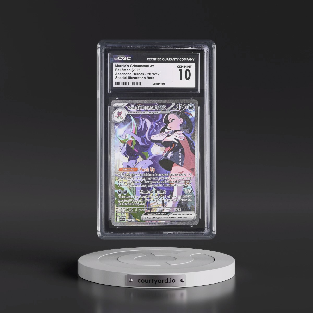 2026 Ascended Heroes - ASC EN #287/217 Marnie's Grimmsnarl ex - Special Illustration Rare (Holo) (CGC 10 GEM MINT)