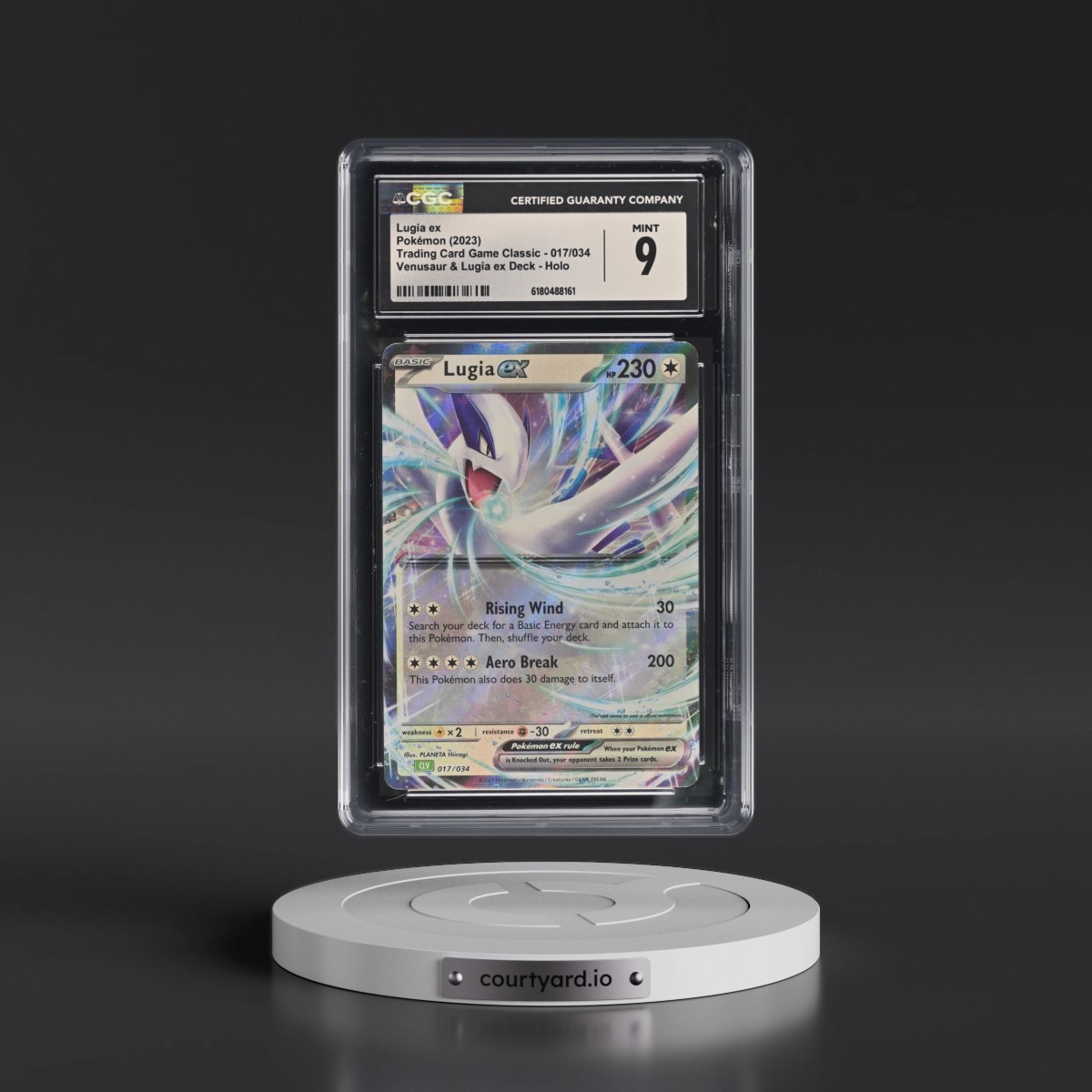 2023 Trading Card Game Classic - CLV, CLC, CLB #017/034 Lugia ex - Venusaur & Lugia ex Deck - CLV Holo (CGC 9 MINT)