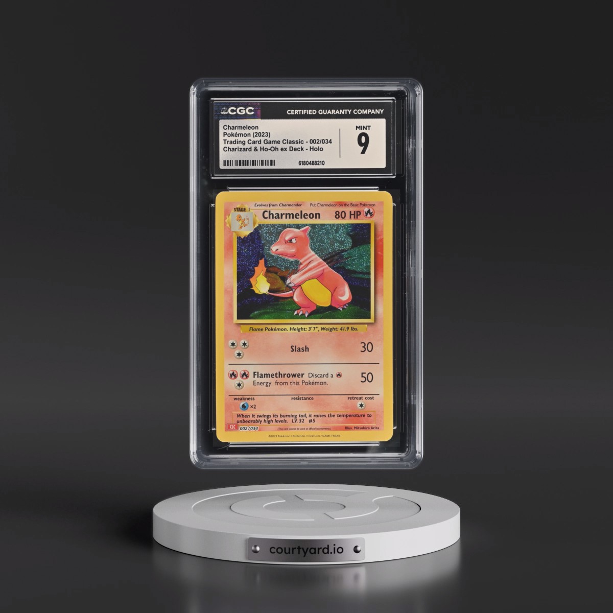 2023 Trading Card Game Classic - CLV, CLC, CLB #002/034 Charmeleon - Charizard & Ho-Oh ex Deck - CLC Holo (CGC 9 MINT)