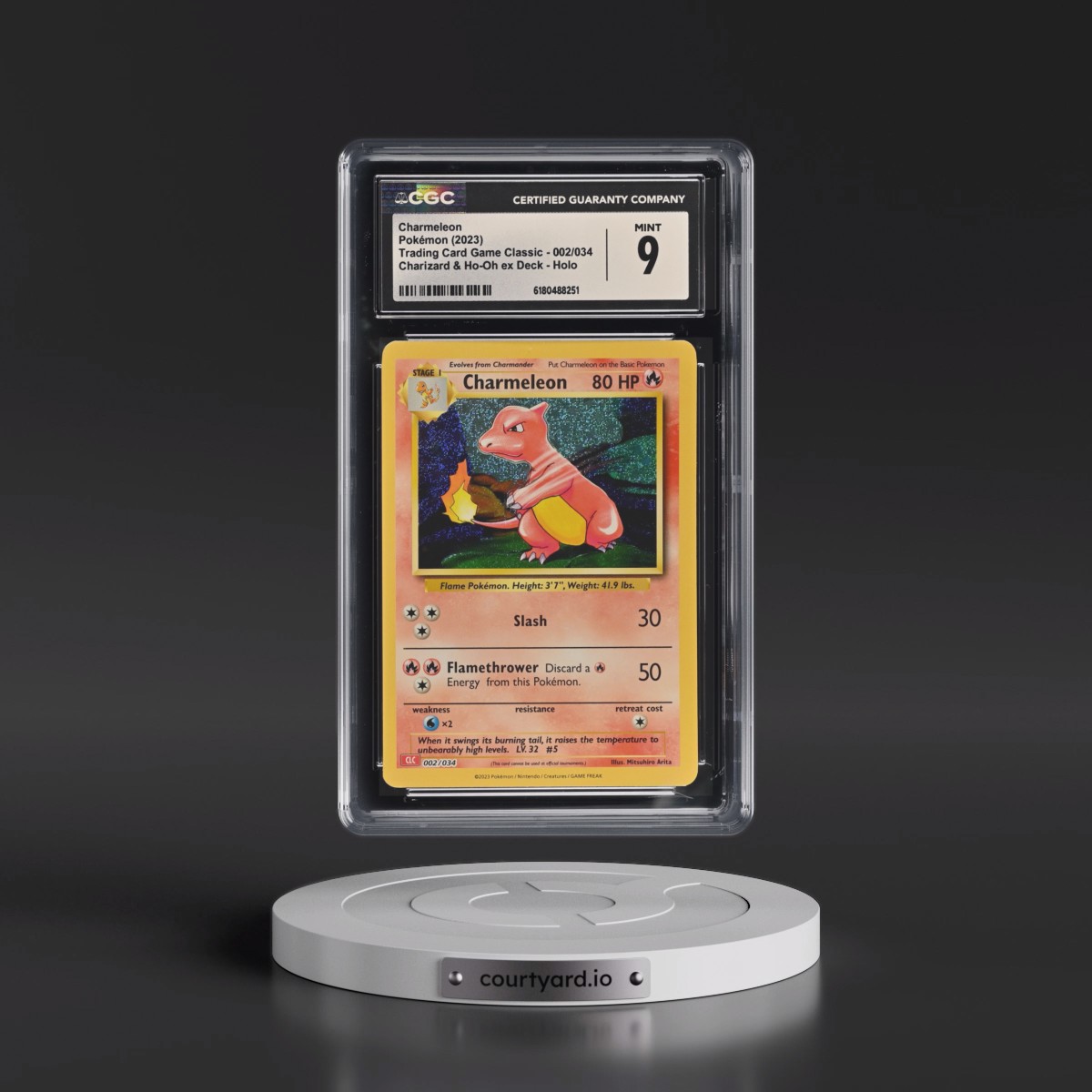 2023 Trading Card Game Classic - CLV, CLC, CLB #002/034 Charmeleon - Charizard & Ho-Oh ex Deck - CLC Holo (CGC 9 MINT)