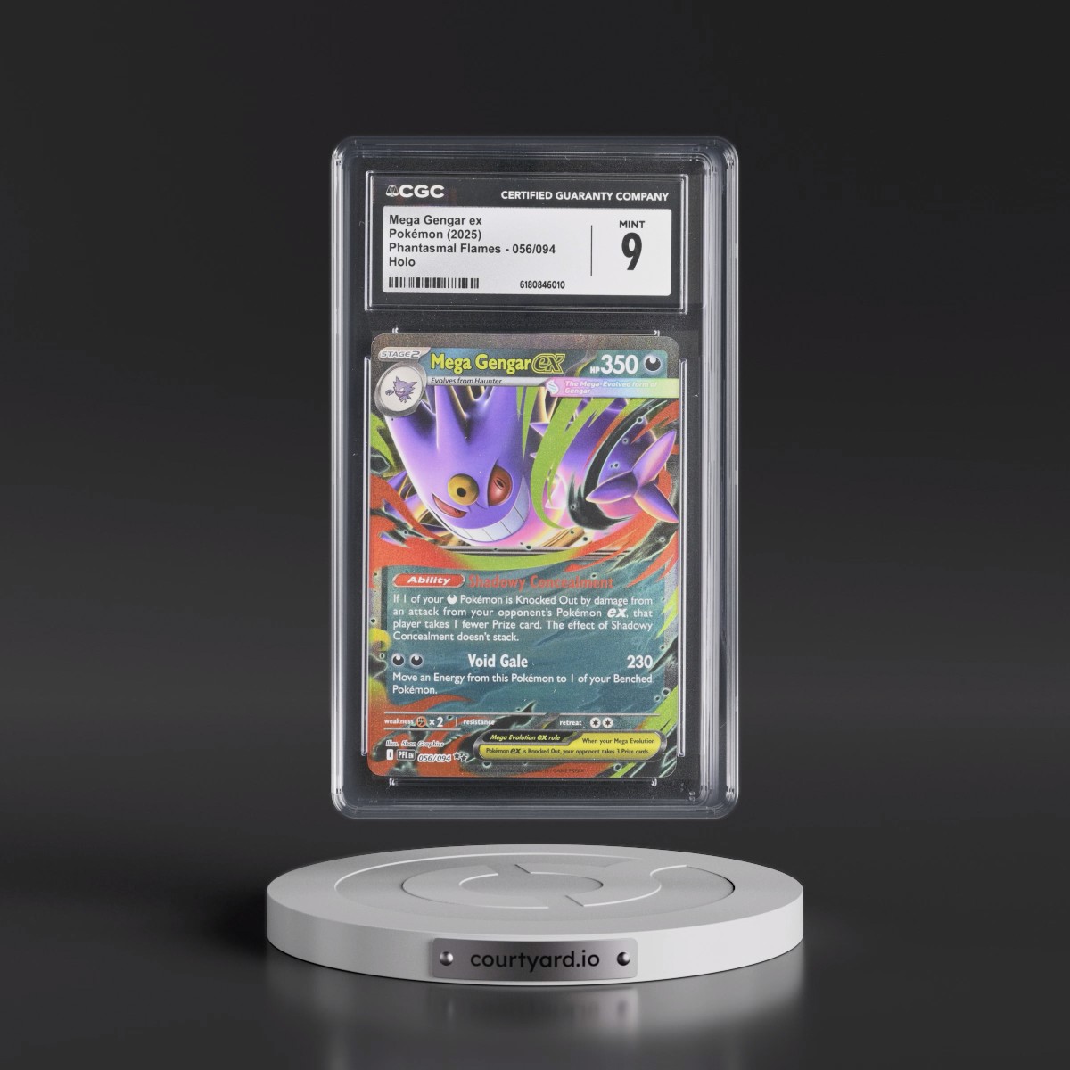 2025 Phantasmal Flames - PFL EN #056/094 Mega Gengar ex - Holo (CGC 9 MINT)