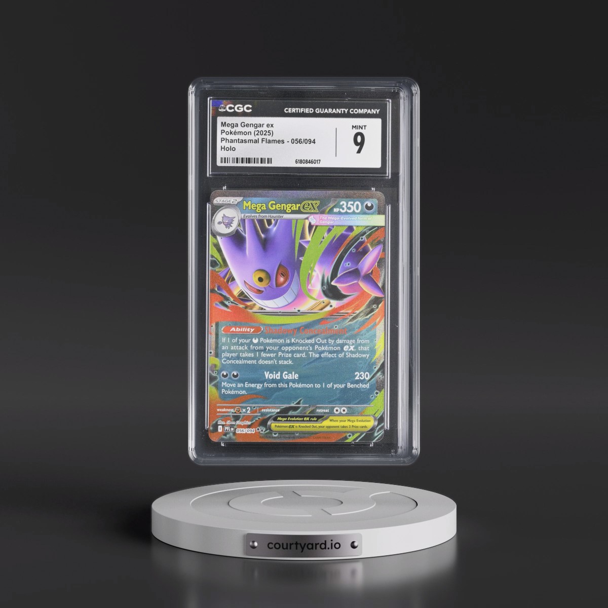 2025 Phantasmal Flames - PFL EN #056/094 Mega Gengar ex - Holo (CGC 9 MINT)