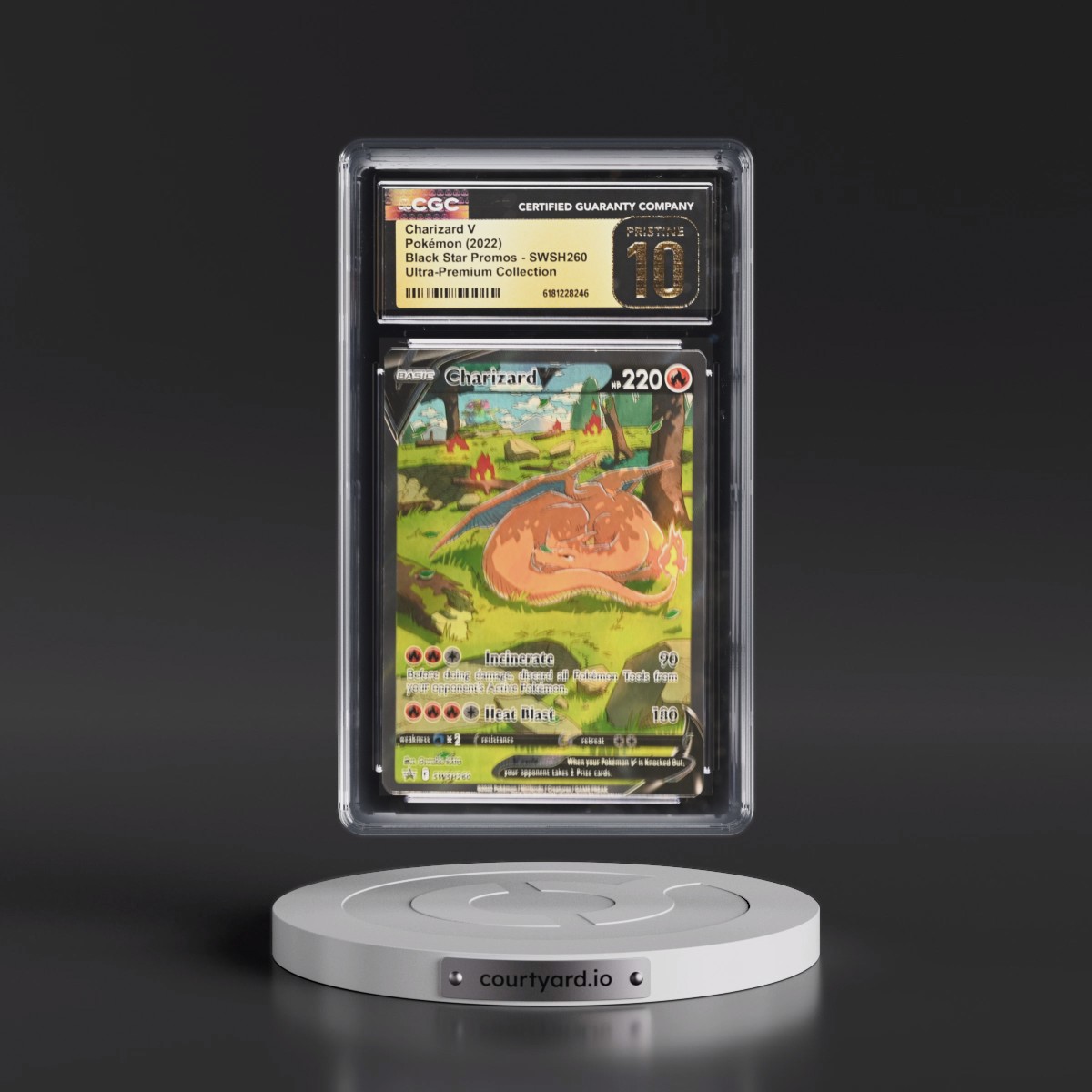 2017 Black Star Promos - Sword & Shield Charizard V - Ultra-Premium Collection (Holo) #SWSH260 CGC 10