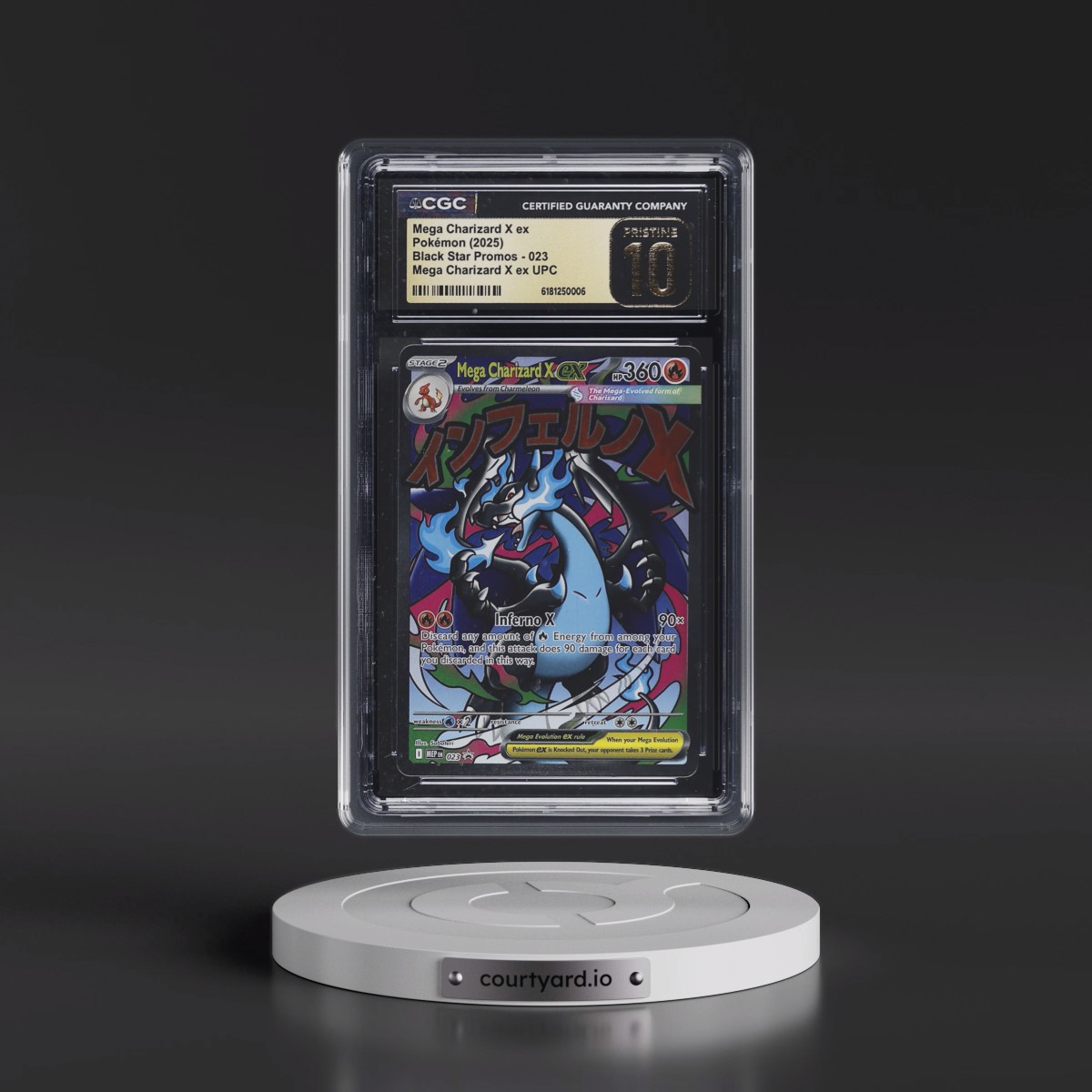 2025 Black Star Promos - Mega Evolution MEP EN Mega Charizard X ex - Mega Charizard X ex Ultra Premium Collection (Holo) #023 CGC 10