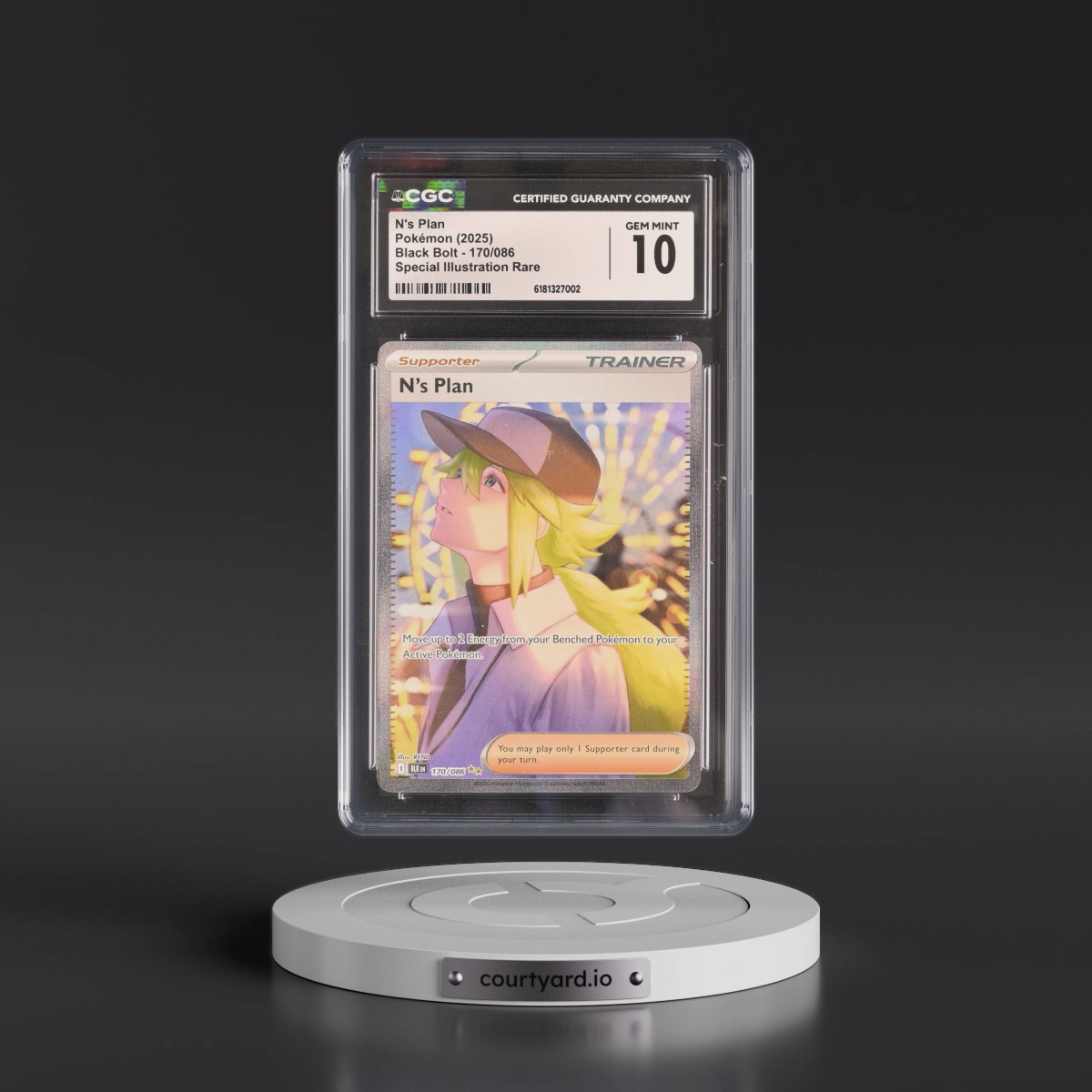 2025 Black Bolt - BLK EN #170/086 N's Plan - Special Illustration Rare (Holo) (CGC 10 GEM MINT)