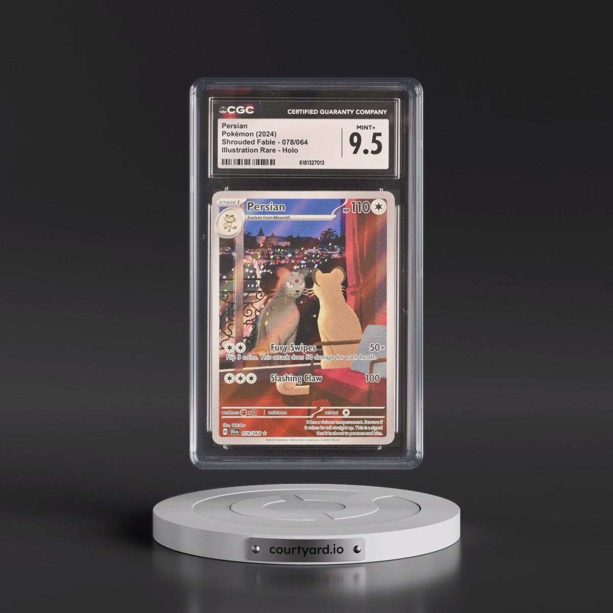 2023 Shrouded Fable - SFA EN #078/064 Persian - Illustration Rare Holo (CGC 9.5 MINT+)