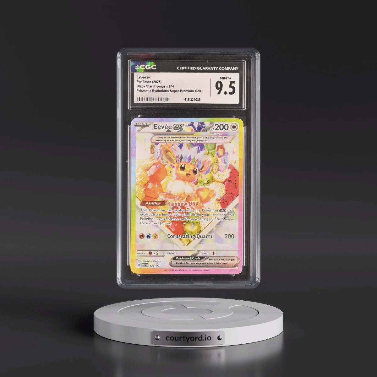 2023 Black Star Promos - Scarlet & Violet SVP EN #174 Eevee ex - Prismatic Evolutions Super-Premium Collection (Holo) (CGC 9.5 MINT+)