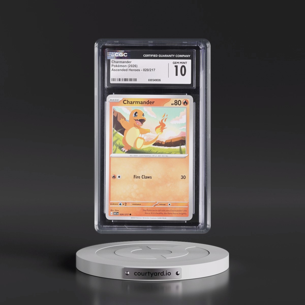 2026 Ascended Heroes - ASC EN #020/217 Charmander (CGC 10 GEM MINT)