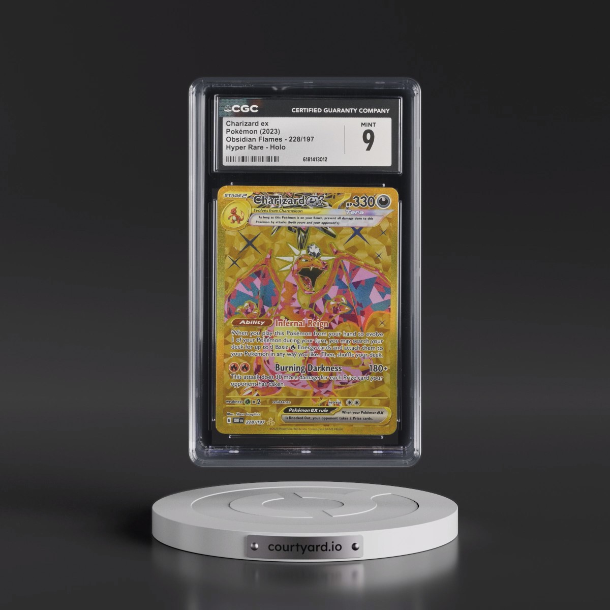2023 Obsidian Flames - OBF EN #228/197 Charizard ex - Hyper Rare Holo (CGC 9 MINT)