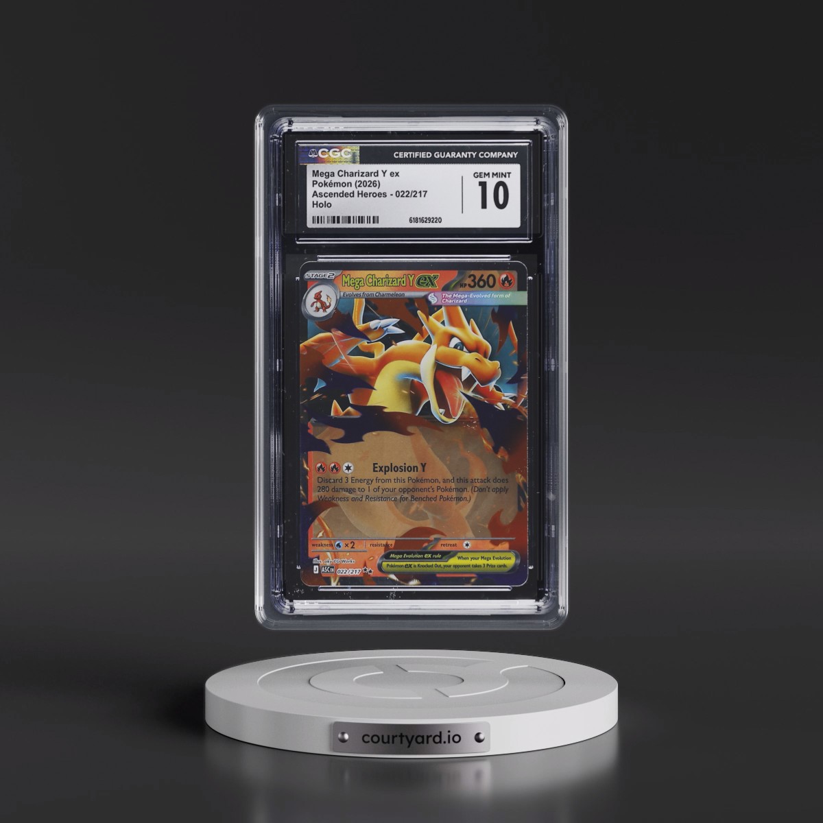 2026 Ascended Heroes - ASC EN #022/217 Mega Charizard Y ex - Holo (CGC 10 GEM MINT)