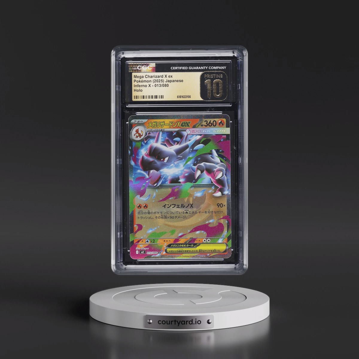 2025 Inferno X - M2 #013/080 Mega Charizard X ex - Holo (CGC 10 PRISTINE)