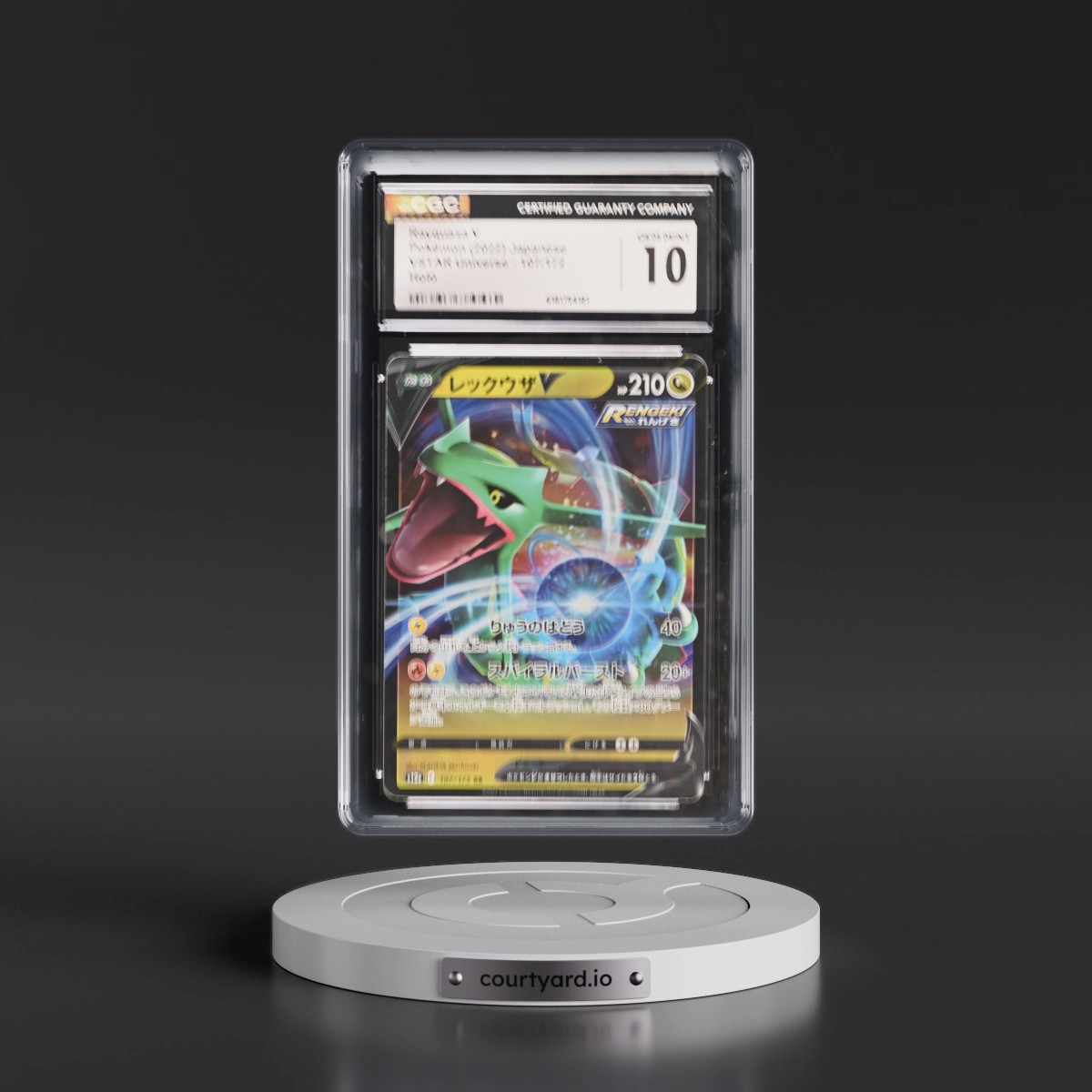 2022 VSTAR Universe #107/172 Rayquaza V - Holo (CGC 10 GEM MINT)