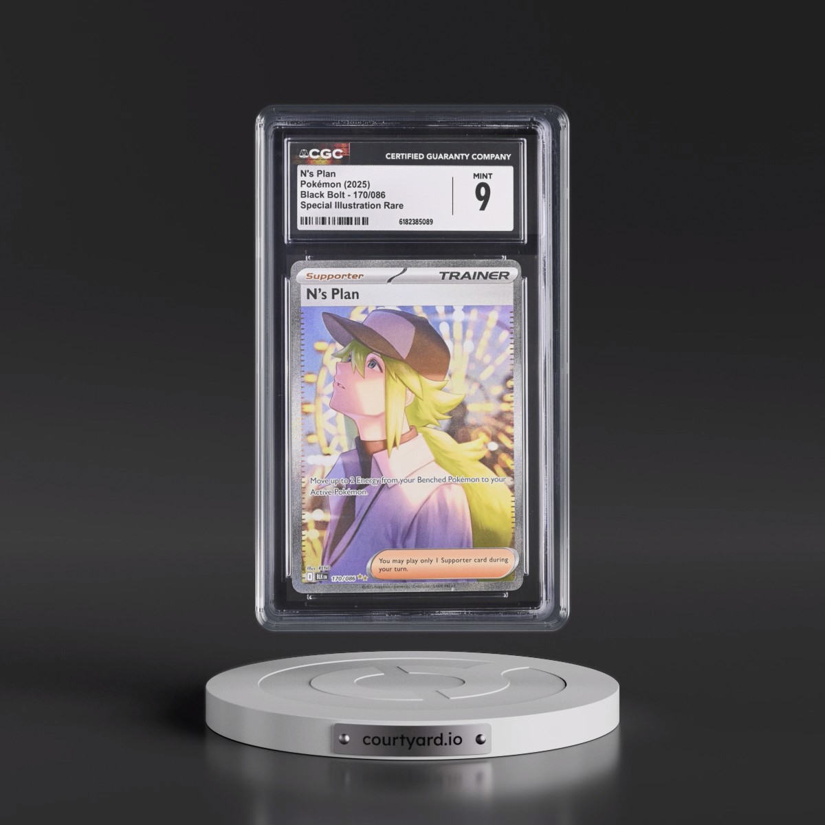 2025 Black Bolt - BLK EN #170/086 N's Plan - Special Illustration Rare (Holo) (CGC 9 MINT)