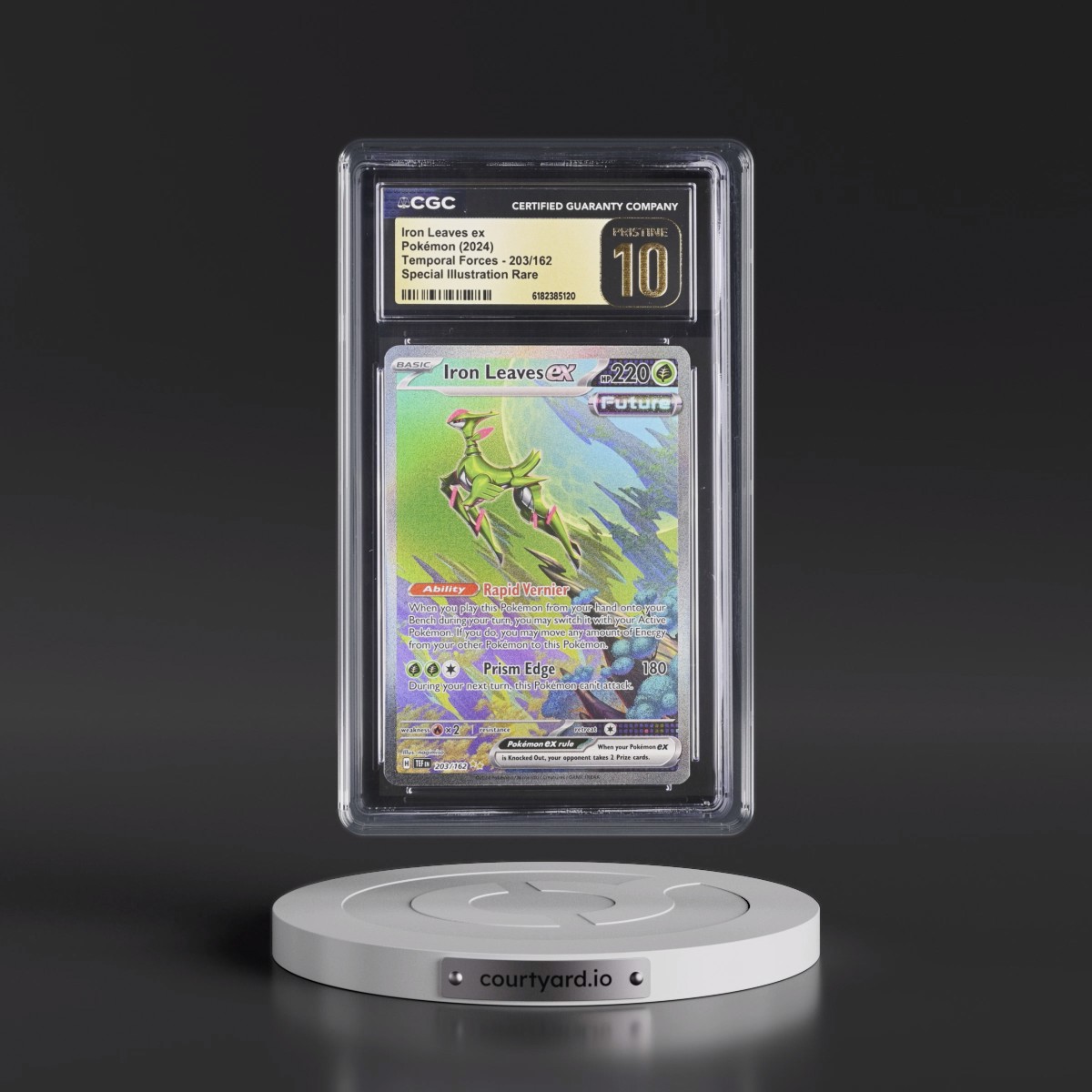 2023 Temporal Forces - TEF EN #203/162 Iron Leaves ex - Special Illustration Rare (Holo) (CGC 10 PRISTINE)