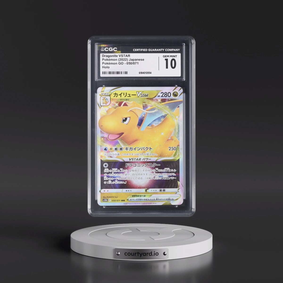 2022 Pokémon GO #050/071 Dragonite VSTAR - Holo (CGC 10 GEM MINT)